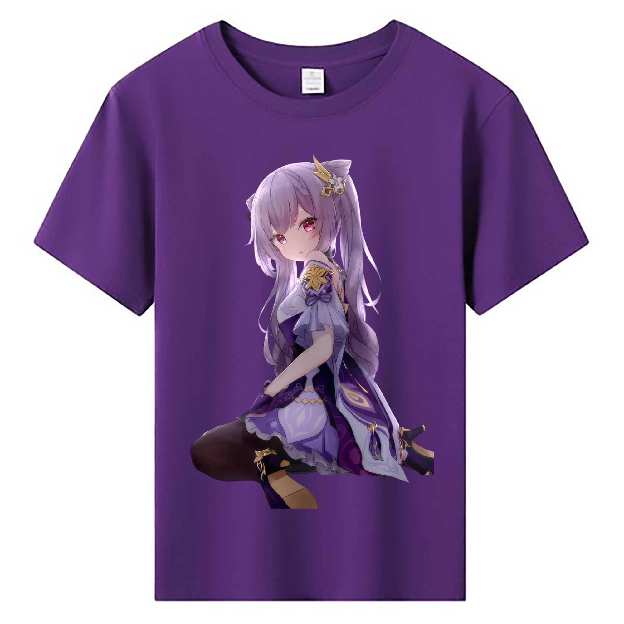 げんし神 刻晴 こくせい genshin Kokusei 綿100％キッズTシャツ（フロントプリント）