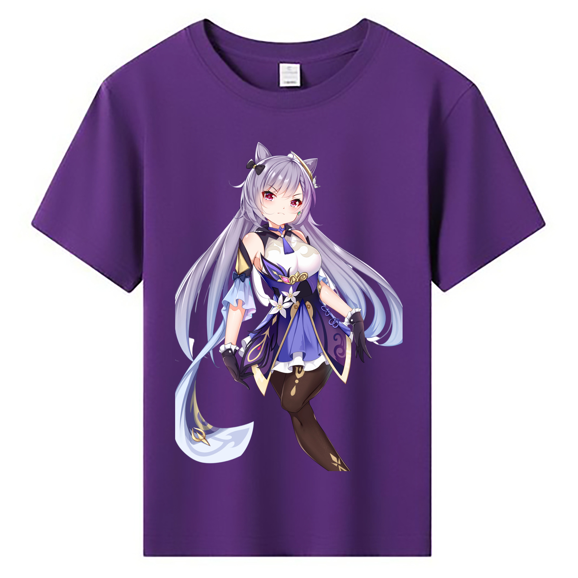げんし神 刻晴 こくせい genshin Kokusei 綿100％キッズTシャツ（フロントプリント）