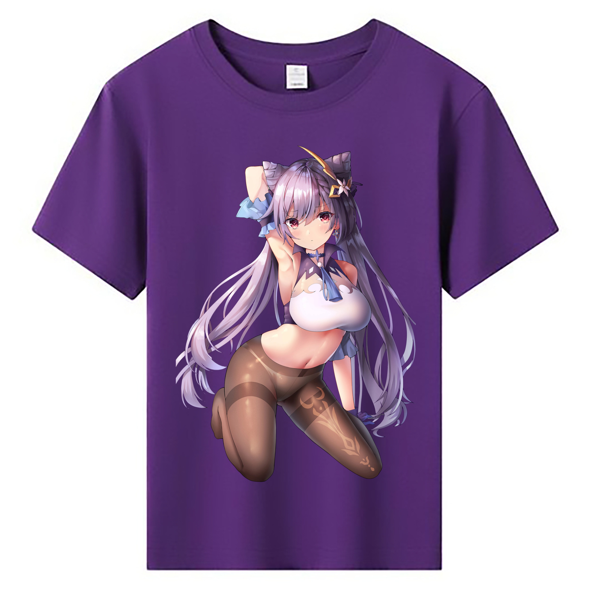 げんし神 刻晴 こくせい genshin Kokusei 綿100％キッズTシャツ（フロントプリント）