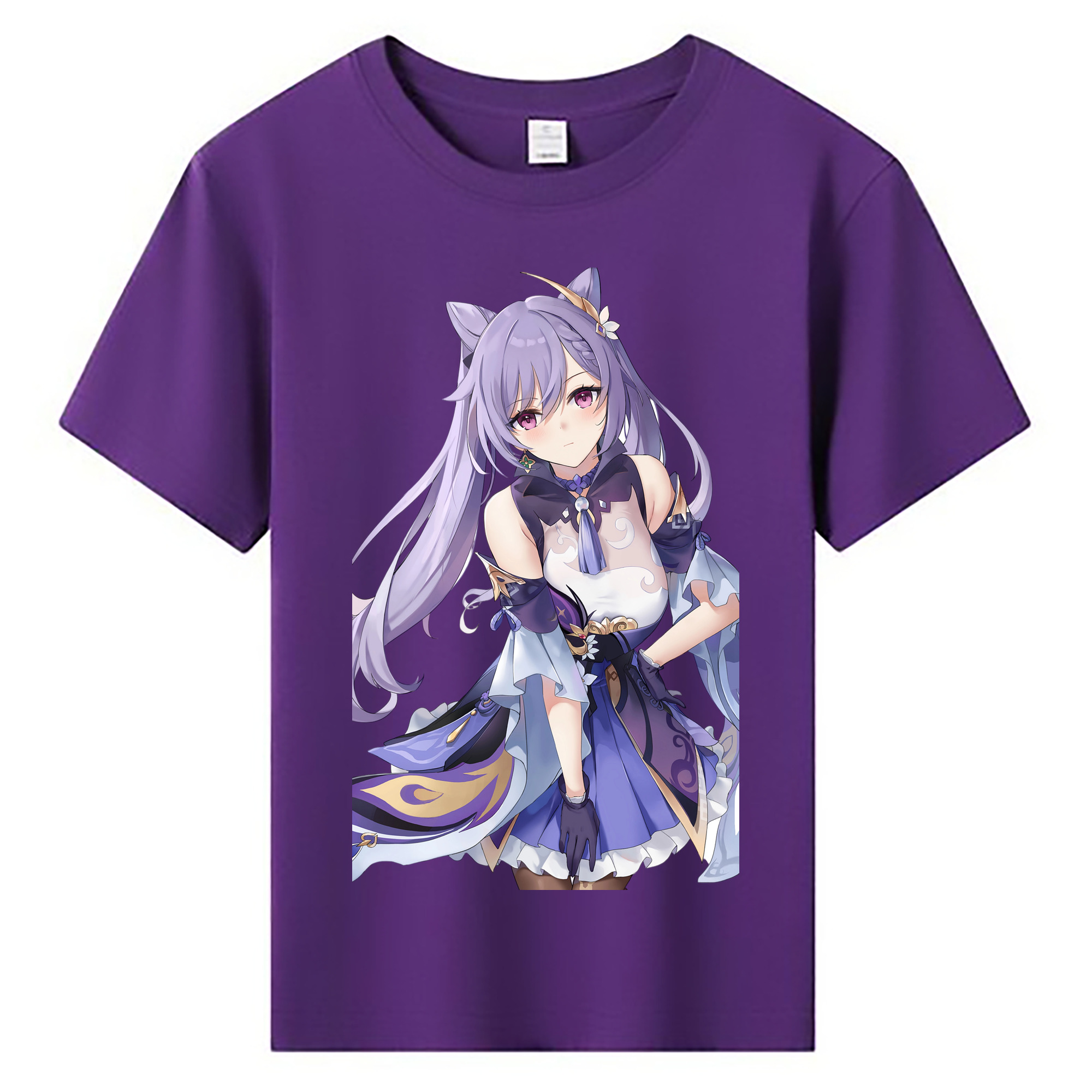 げんし神 刻晴 こくせい genshin Kokusei 綿100％キッズTシャツ（フロントプリント）