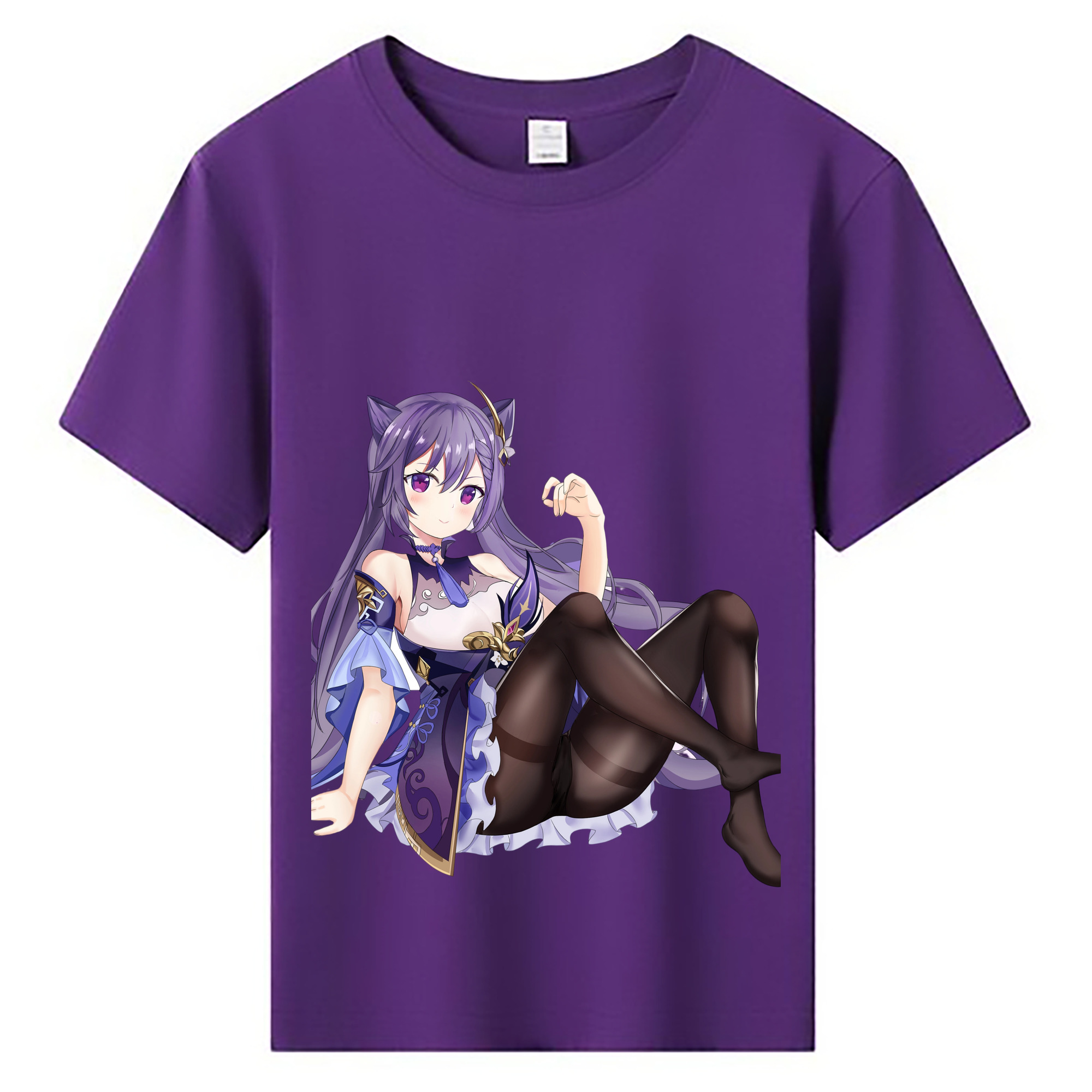 げんし神 刻晴 こくせい genshin Kokusei 綿100％キッズTシャツ（フロントプリント）