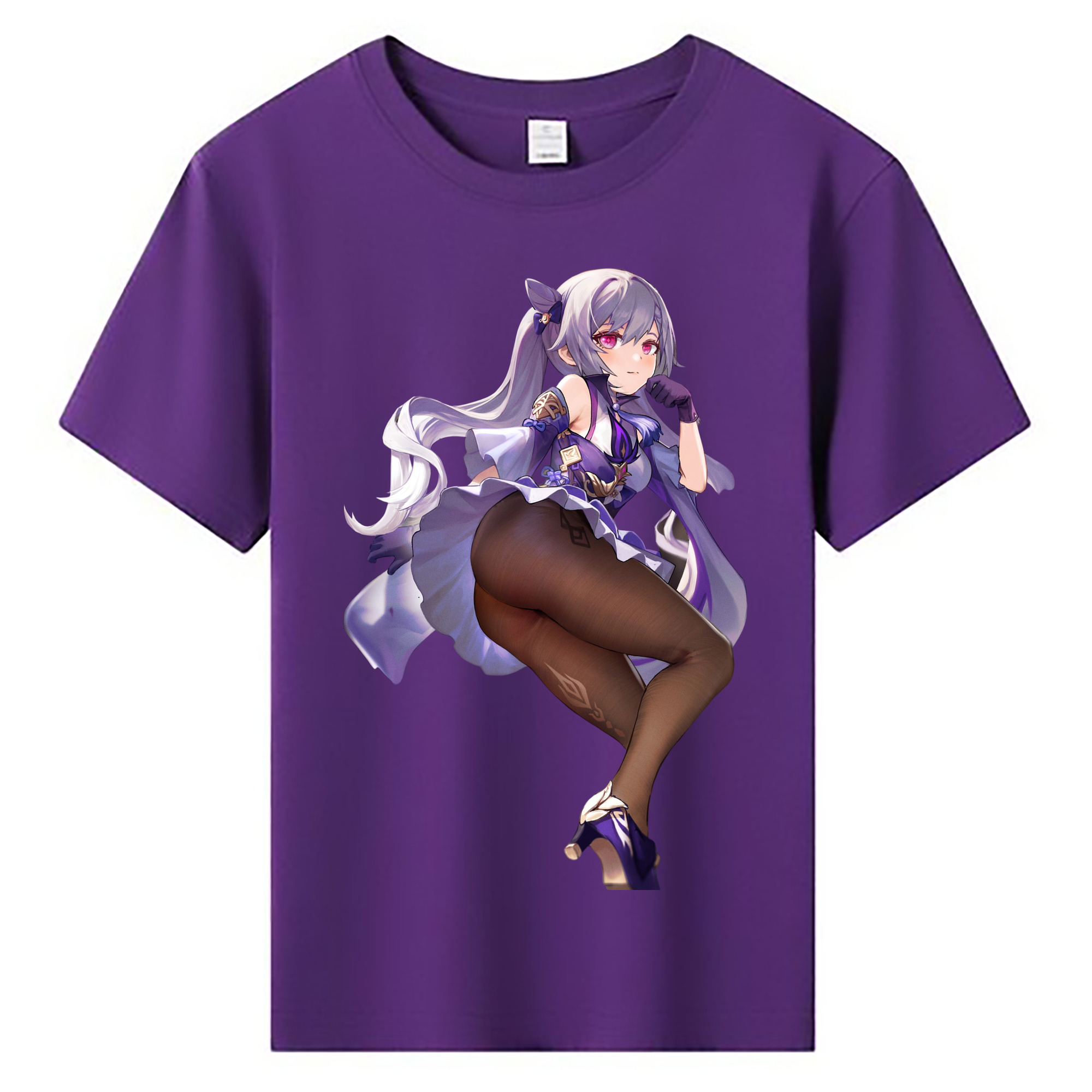 げんし神 刻晴 こくせい genshin Kokusei 綿100％キッズTシャツ（フロントプリント）