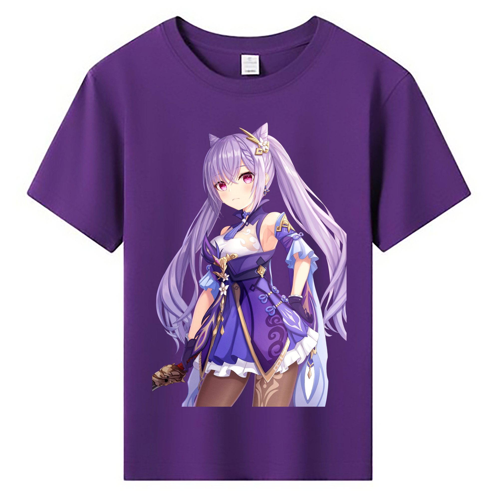 げんし神 刻晴 こくせい genshin Kokusei 綿100％キッズTシャツ（フロントプリント）