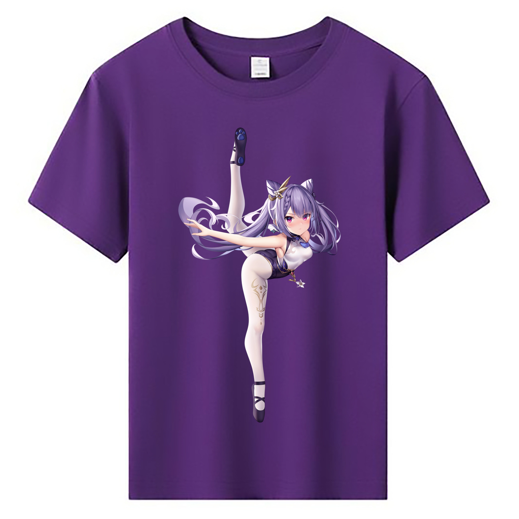 げんし神 刻晴 こくせい genshin Kokusei 綿100％キッズTシャツ（フロントプリント）