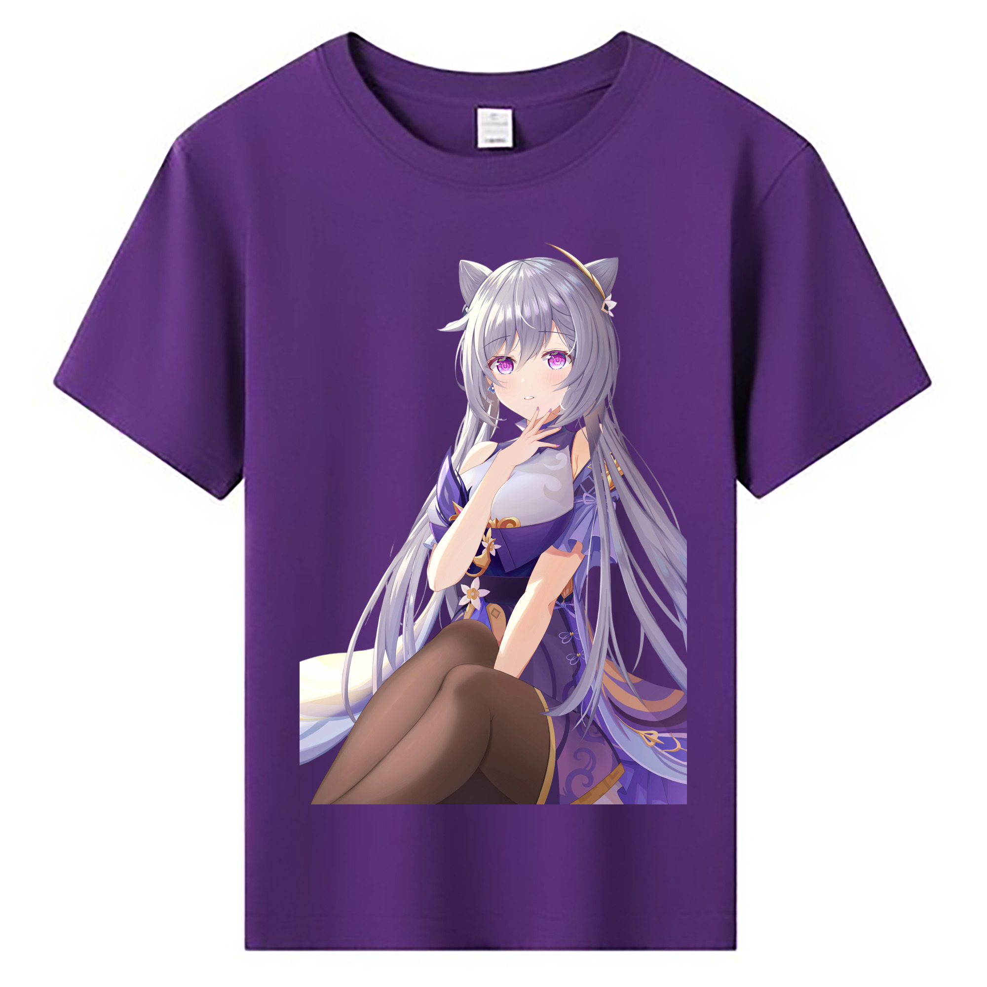 げんし神 刻晴 こくせい genshin Kokusei 綿100％キッズTシャツ（フロントプリント）