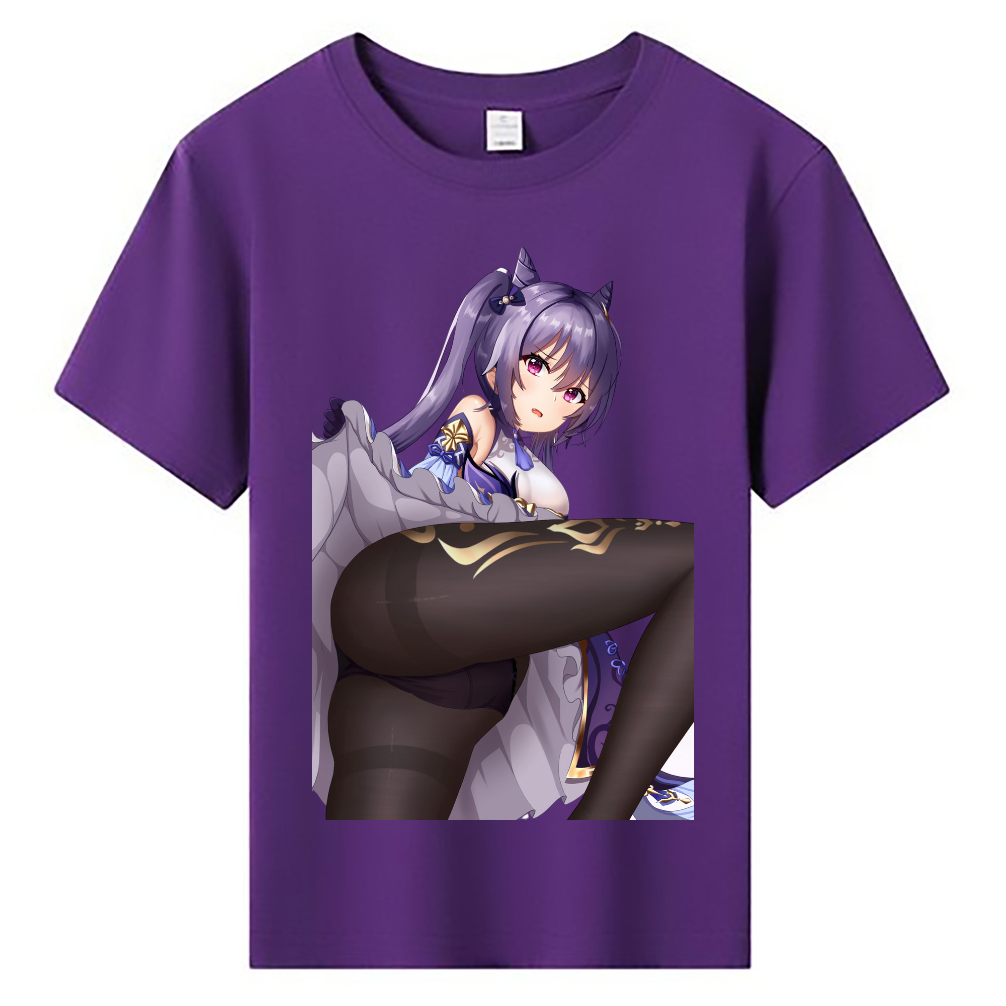 げんし神 刻晴 こくせい genshin Kokusei 綿100％キッズTシャツ（フロントプリント）