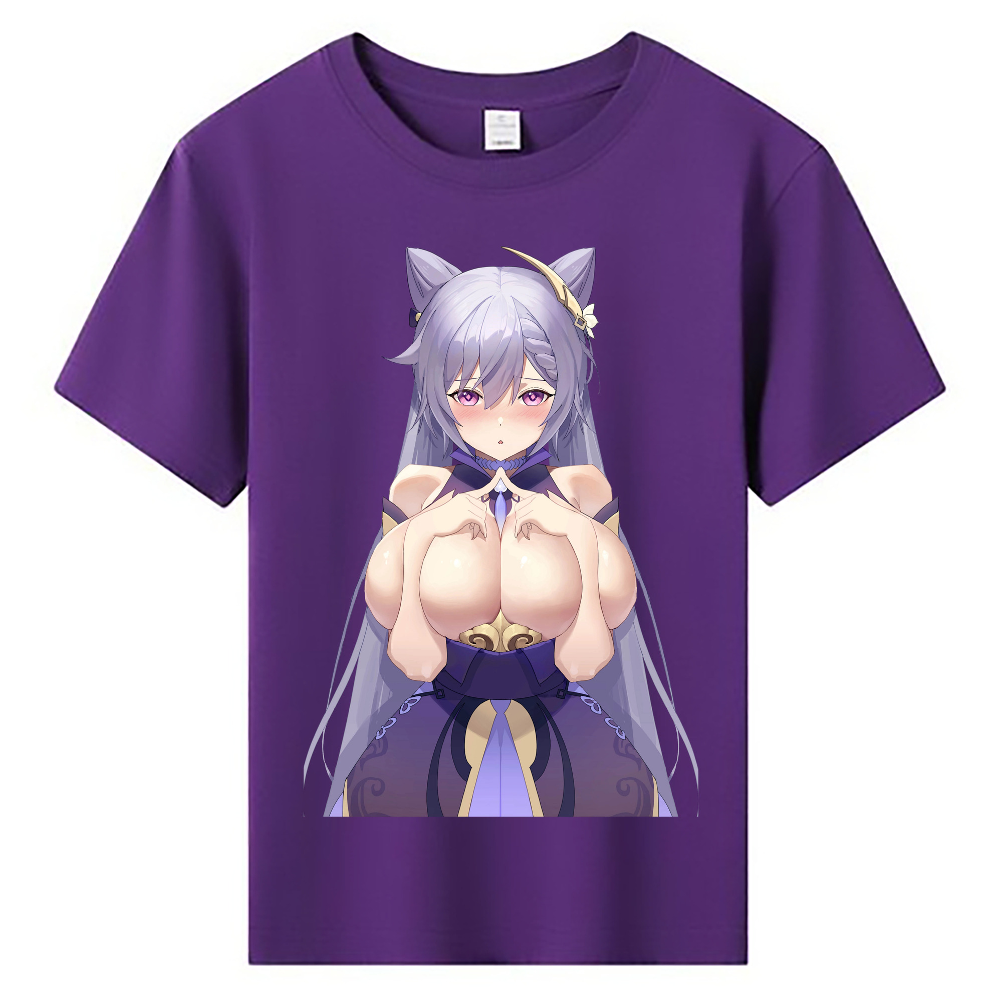 げんし神 刻晴 こくせい genshin Kokusei 綿100％キッズTシャツ（フロントプリント）