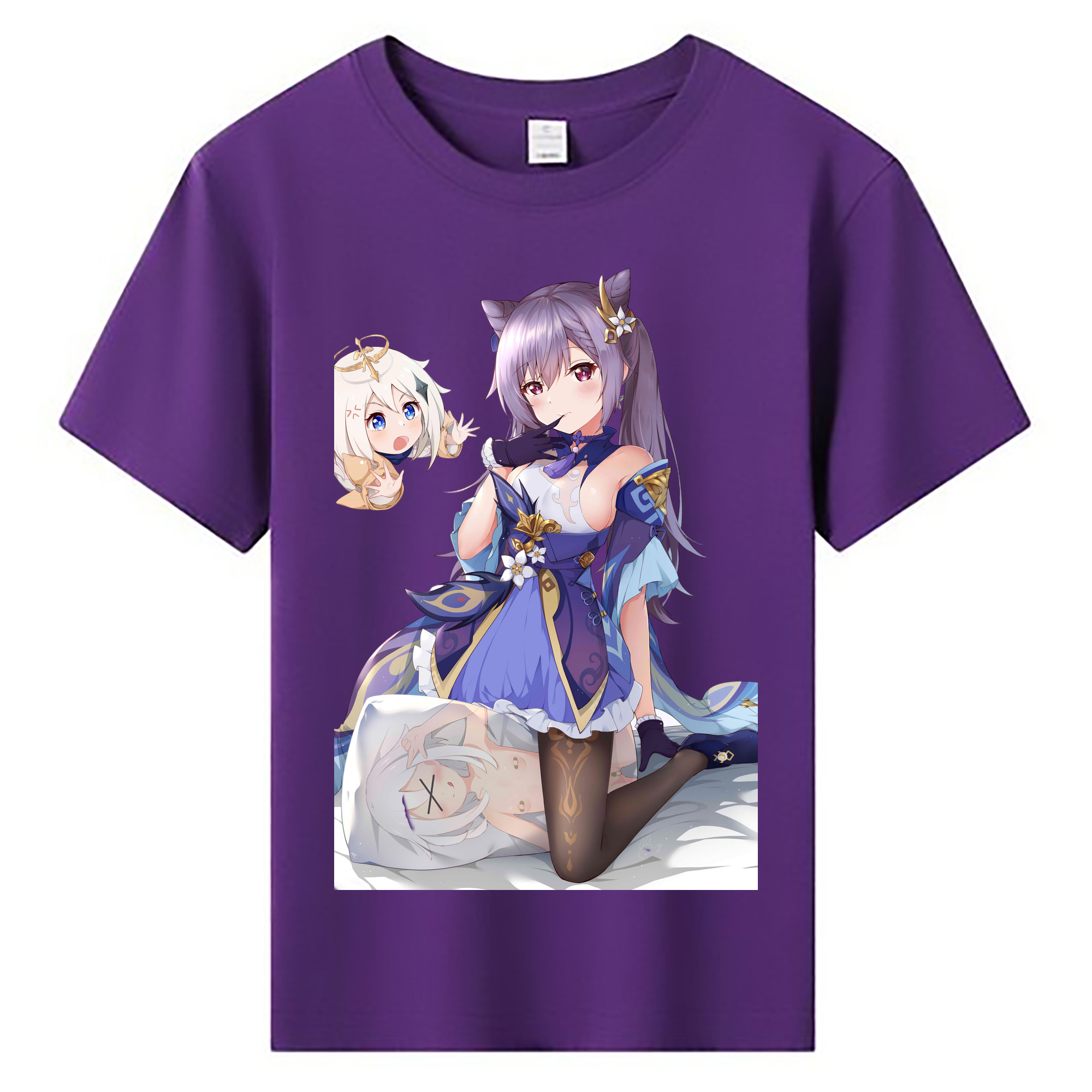 げんし神 刻晴 こくせい genshin Kokusei 綿100％キッズTシャツ（フロントプリント）