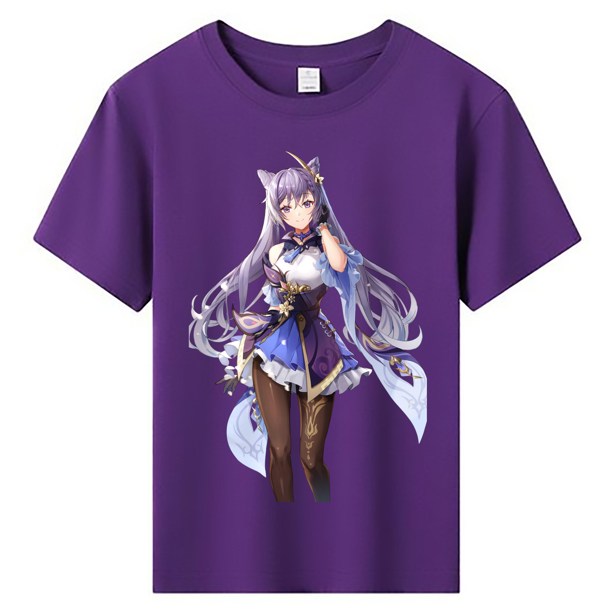 げんし神 刻晴 こくせい genshin Kokusei 綿100％キッズTシャツ（フロントプリント）