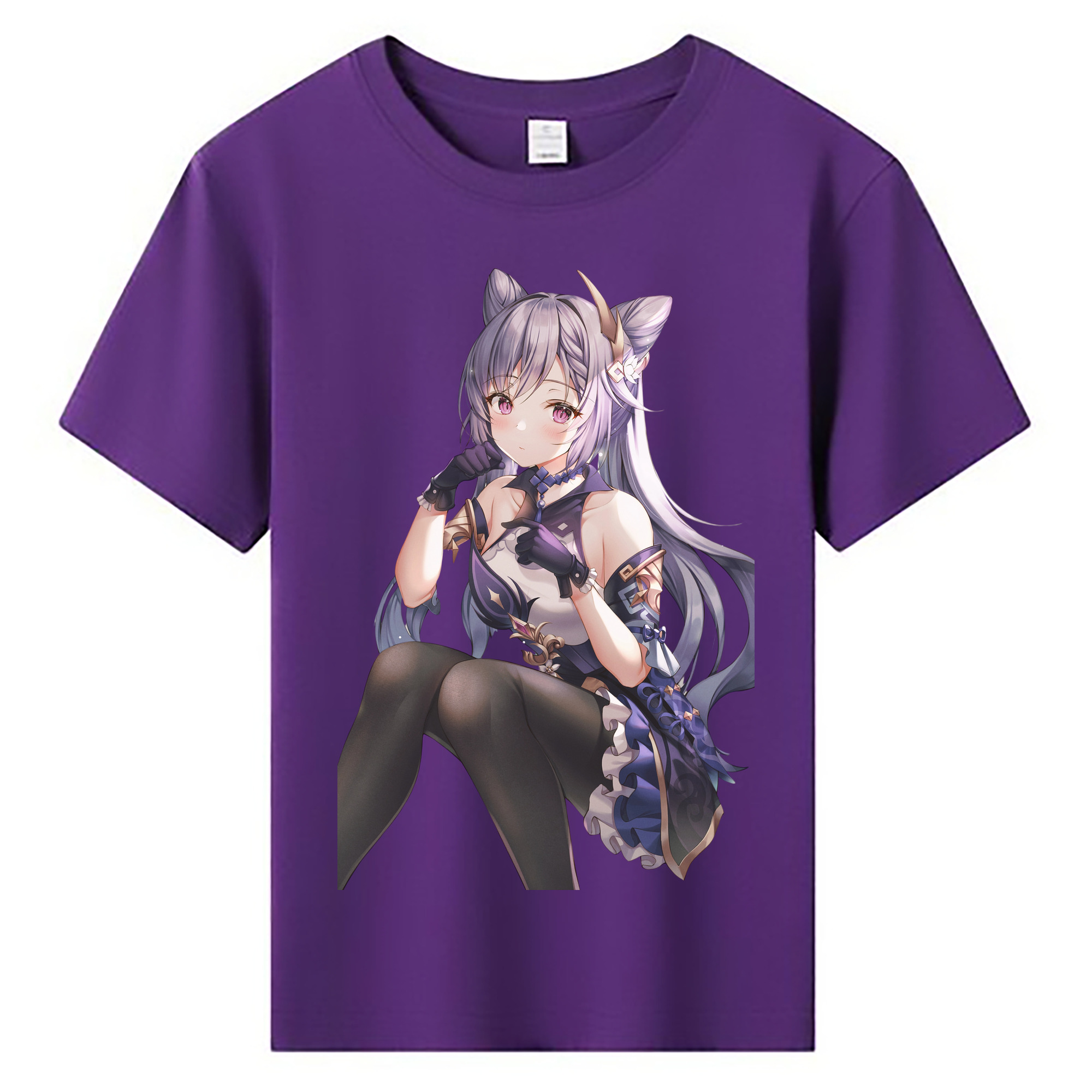 げんし神 刻晴 こくせい genshin Kokusei 綿100％キッズTシャツ（フロントプリント）