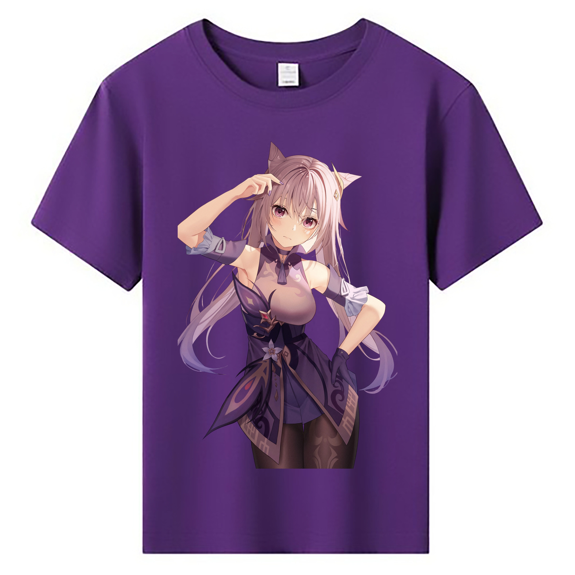 げんし神 刻晴 こくせい genshin Kokusei 綿100％キッズTシャツ（フロントプリント）