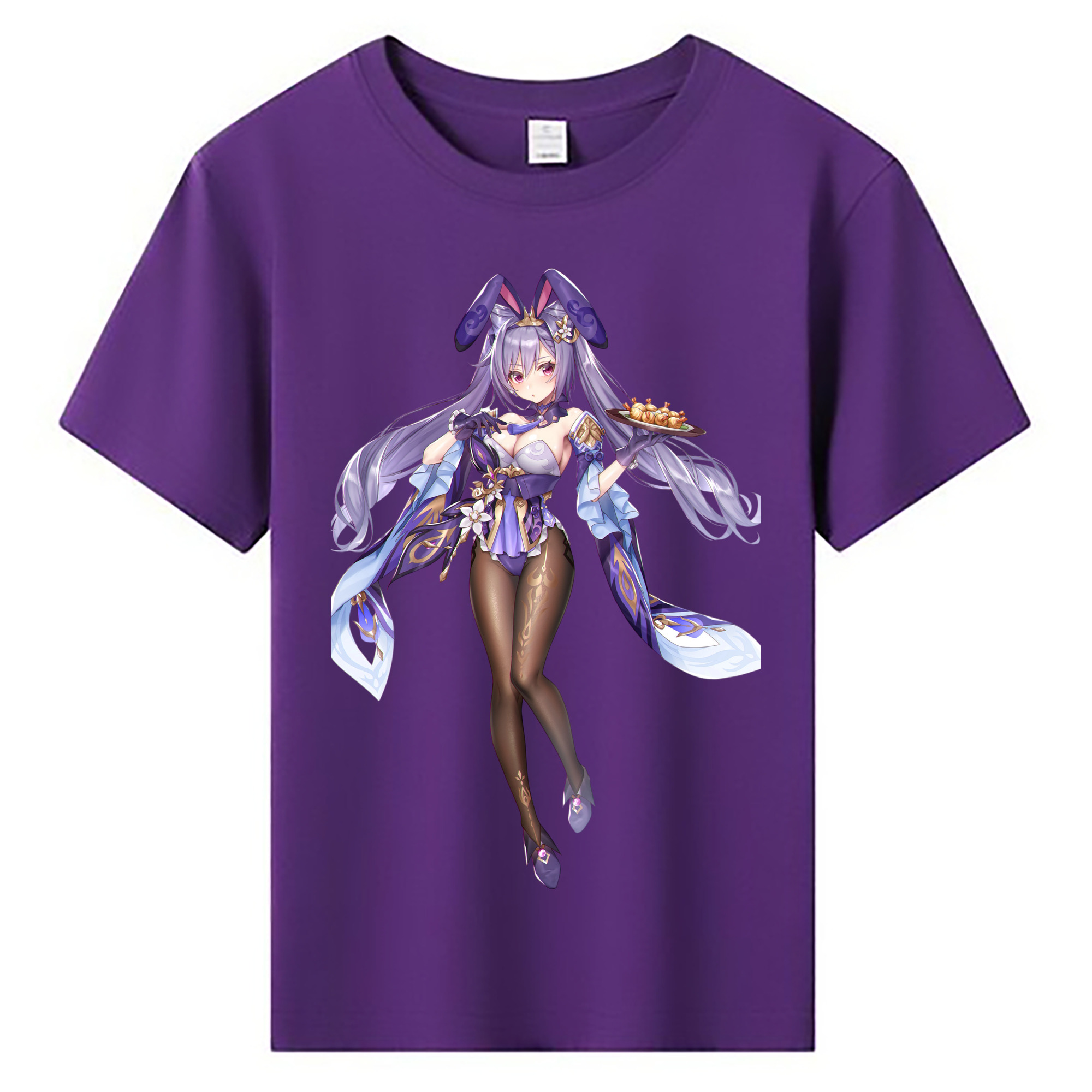 げんし神 刻晴 こくせい genshin Kokusei 綿100％キッズTシャツ（フロントプリント）