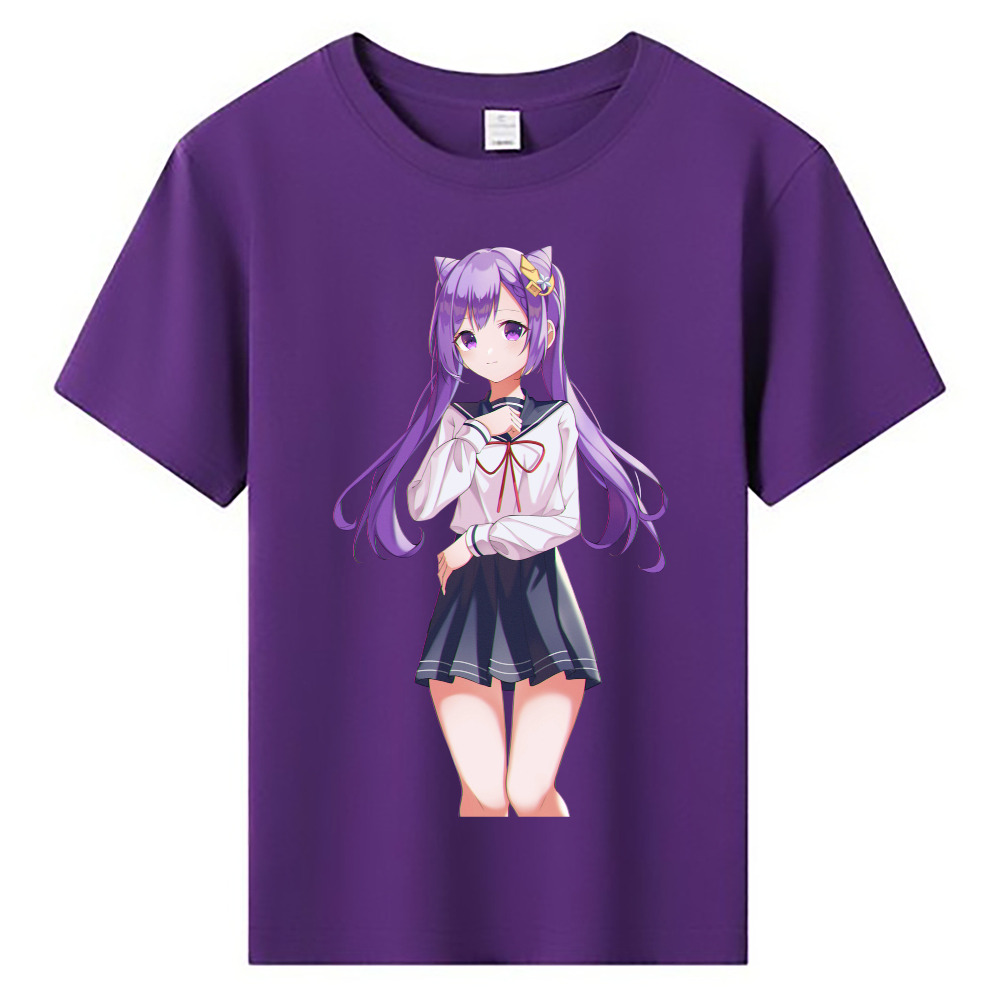 げんし神 刻晴 こくせい genshin Kokusei 綿100％キッズTシャツ（フロントプリント）