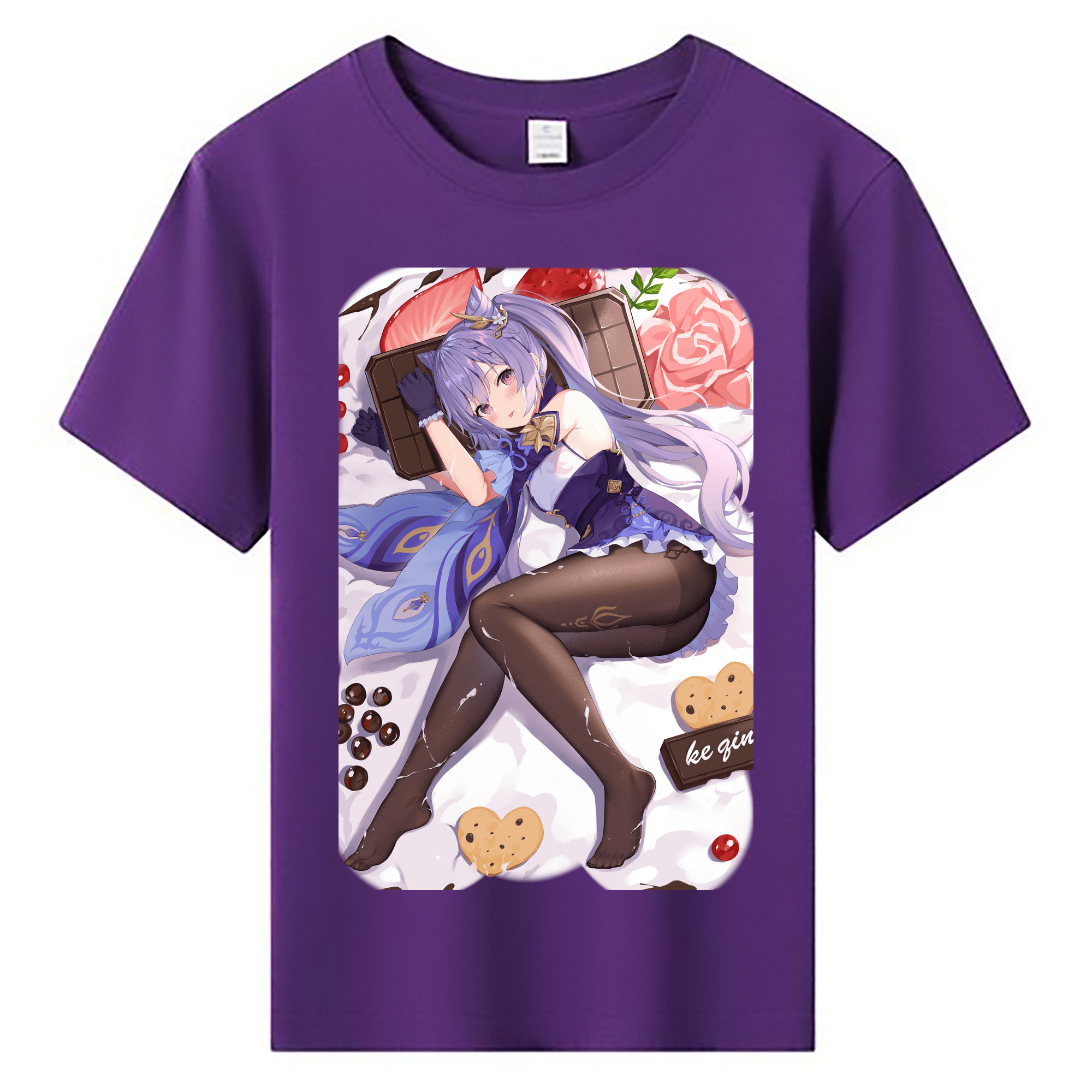 げんし神 刻晴 こくせい genshin Kokusei 綿100％キッズTシャツ（フロントプリント）