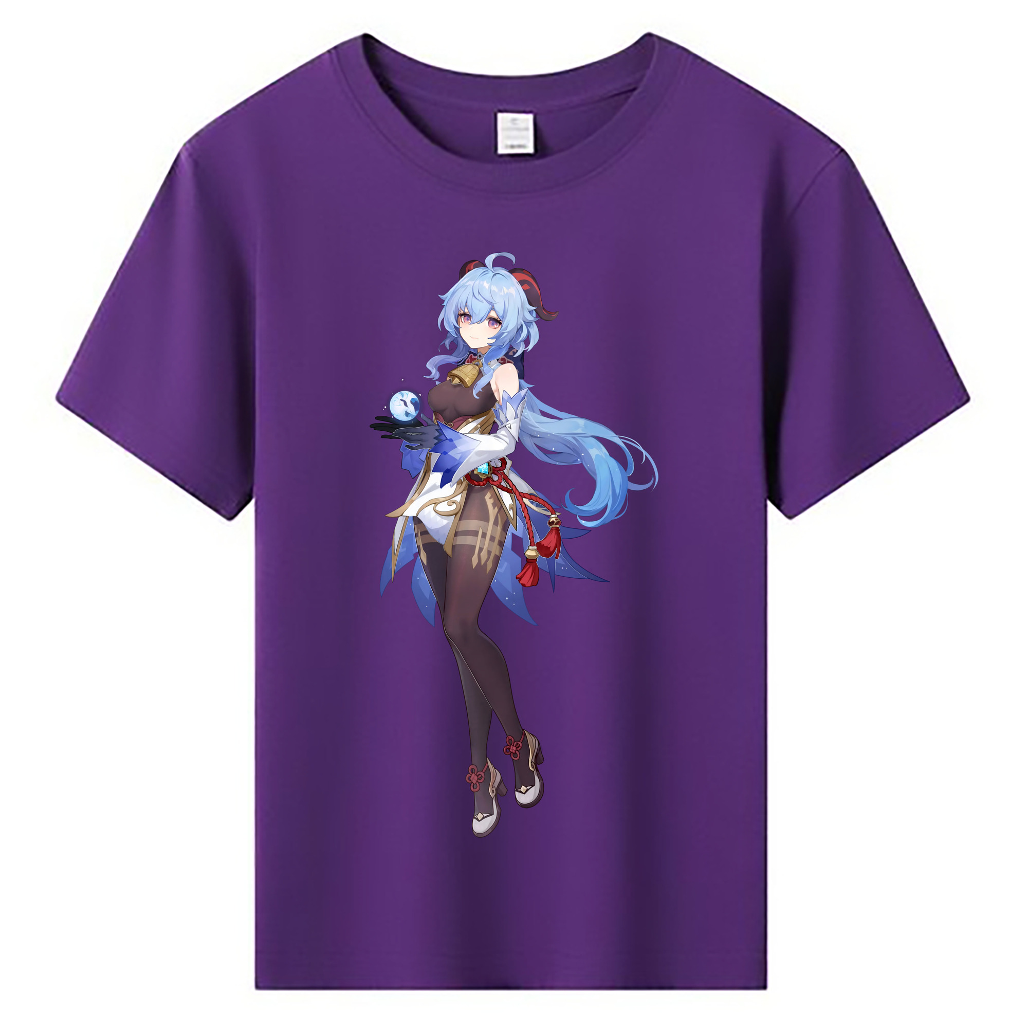 げんし神 甘雨 かんう genshin Ganyu 綿100％キッズTシャツ（フロントプリント）