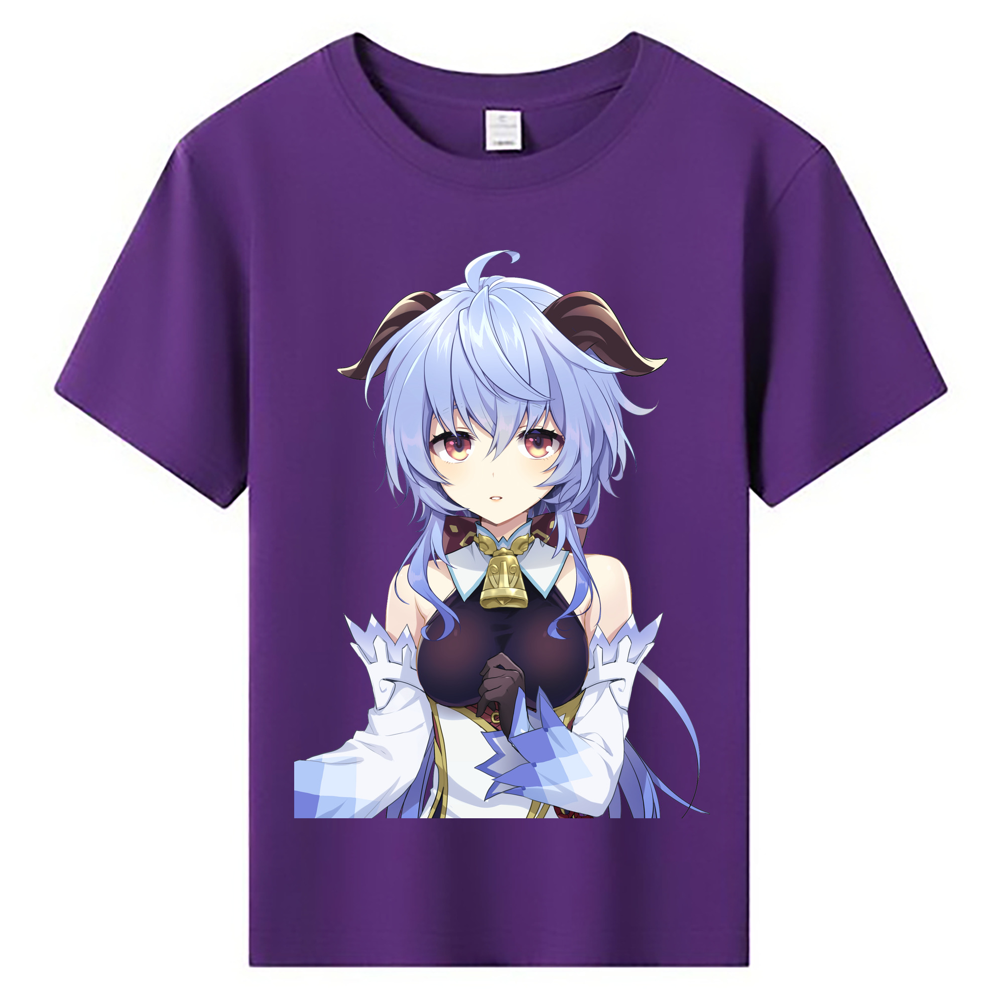 げんし神 甘雨 かんう genshin Ganyu 綿100％キッズTシャツ（フロントプリント）