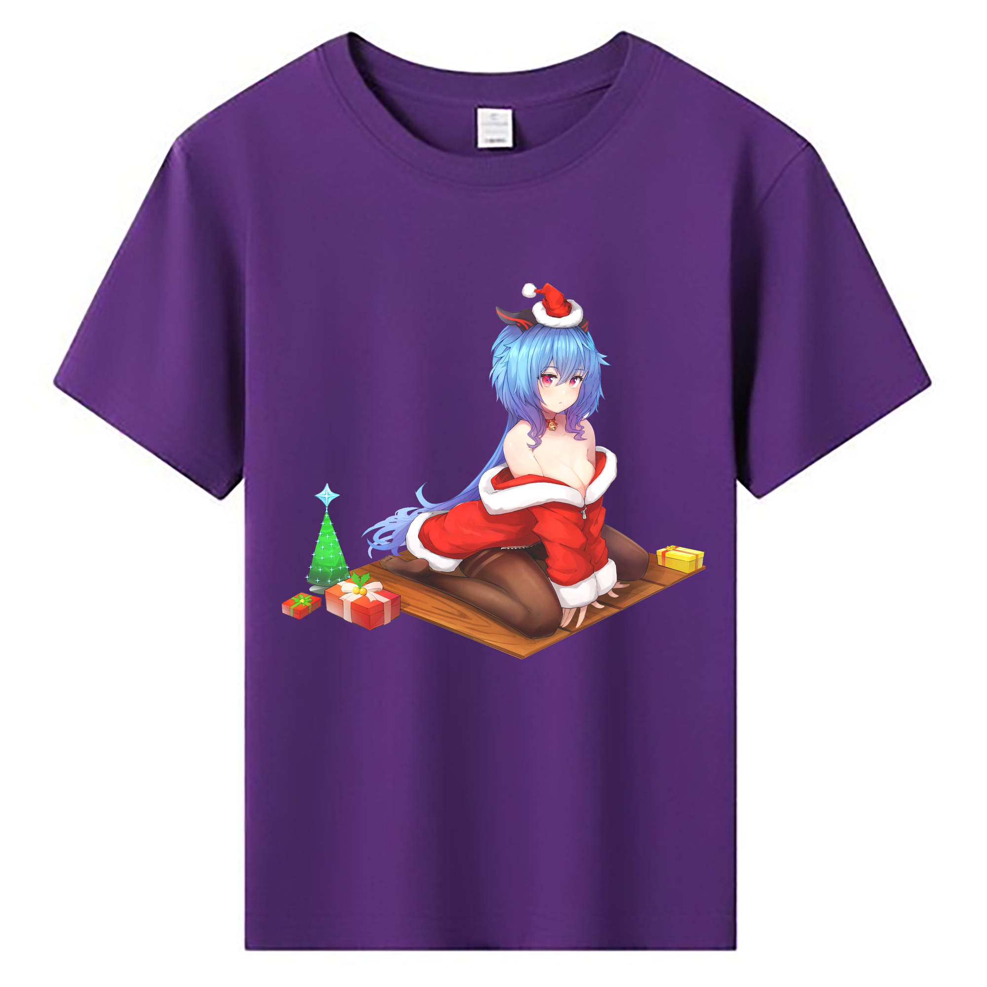 げんし神 甘雨 かんう genshin Ganyu 綿100％キッズTシャツ（フロントプリント）