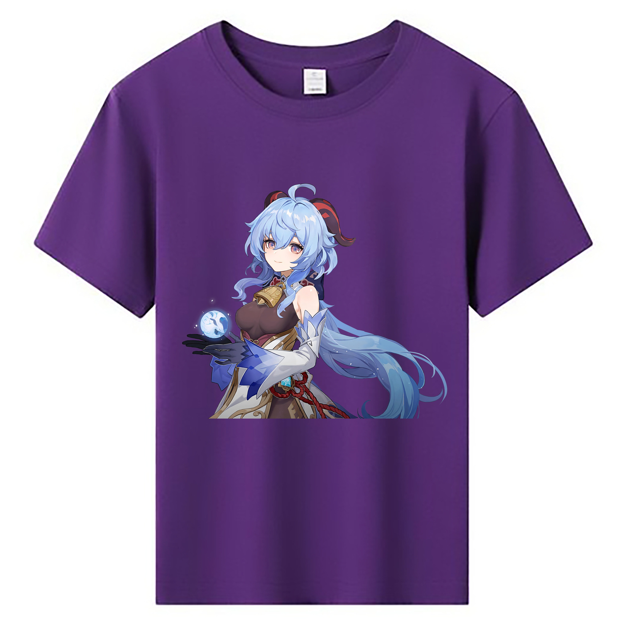 げんし神 甘雨 かんう genshin Ganyu 綿100％キッズTシャツ（フロントプリント）