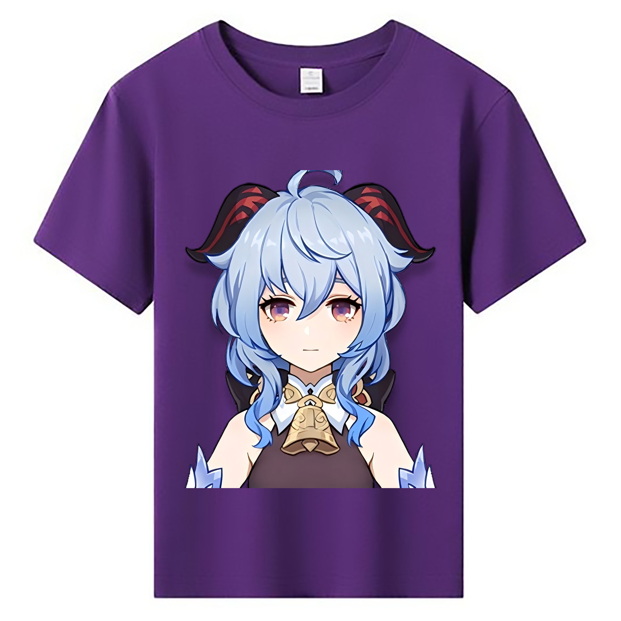 げんし神 甘雨 かんう genshin Ganyu 綿100％キッズTシャツ（フロントプリント）