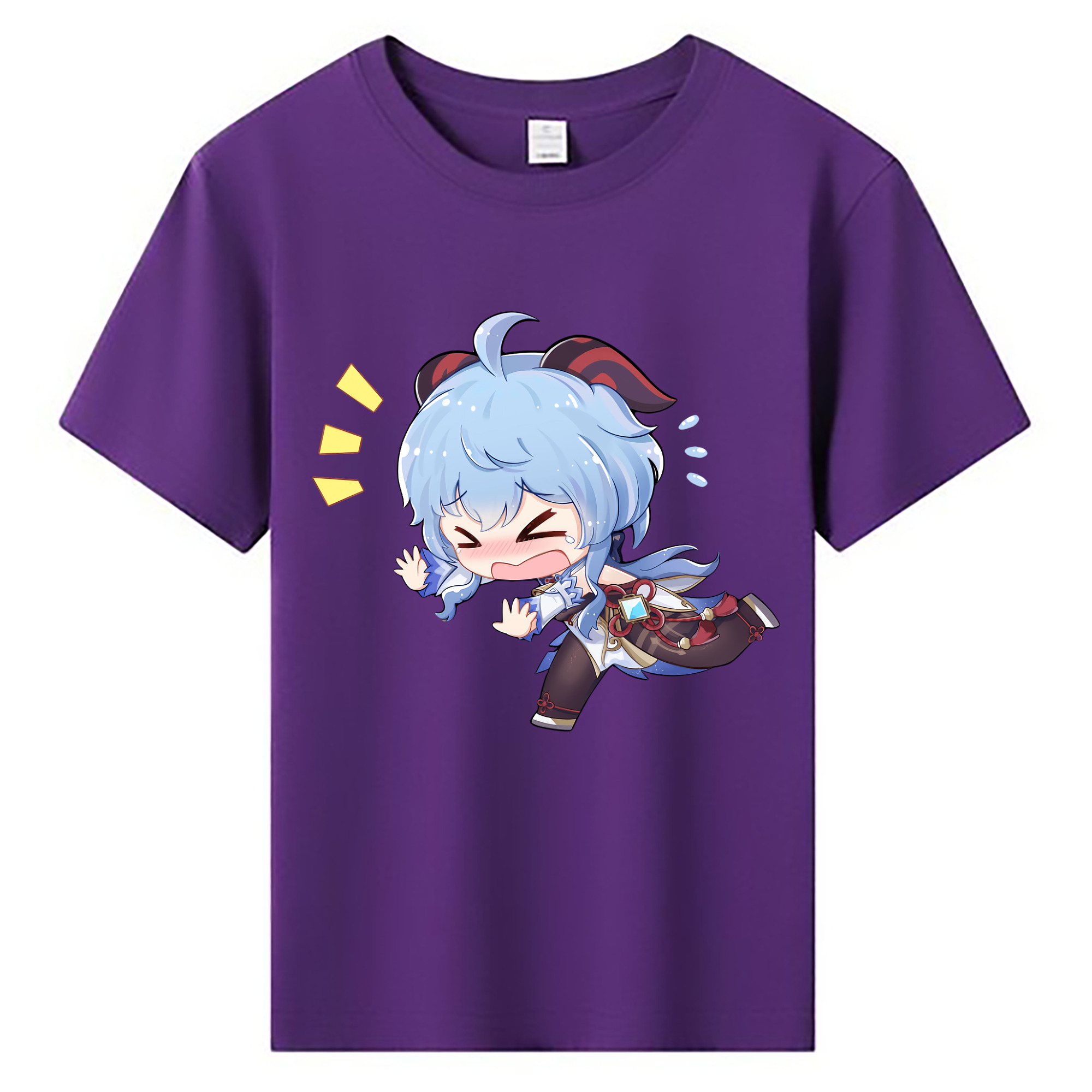 げんし神 甘雨 かんう genshin Ganyu 綿100％キッズTシャツ（フロントプリント）