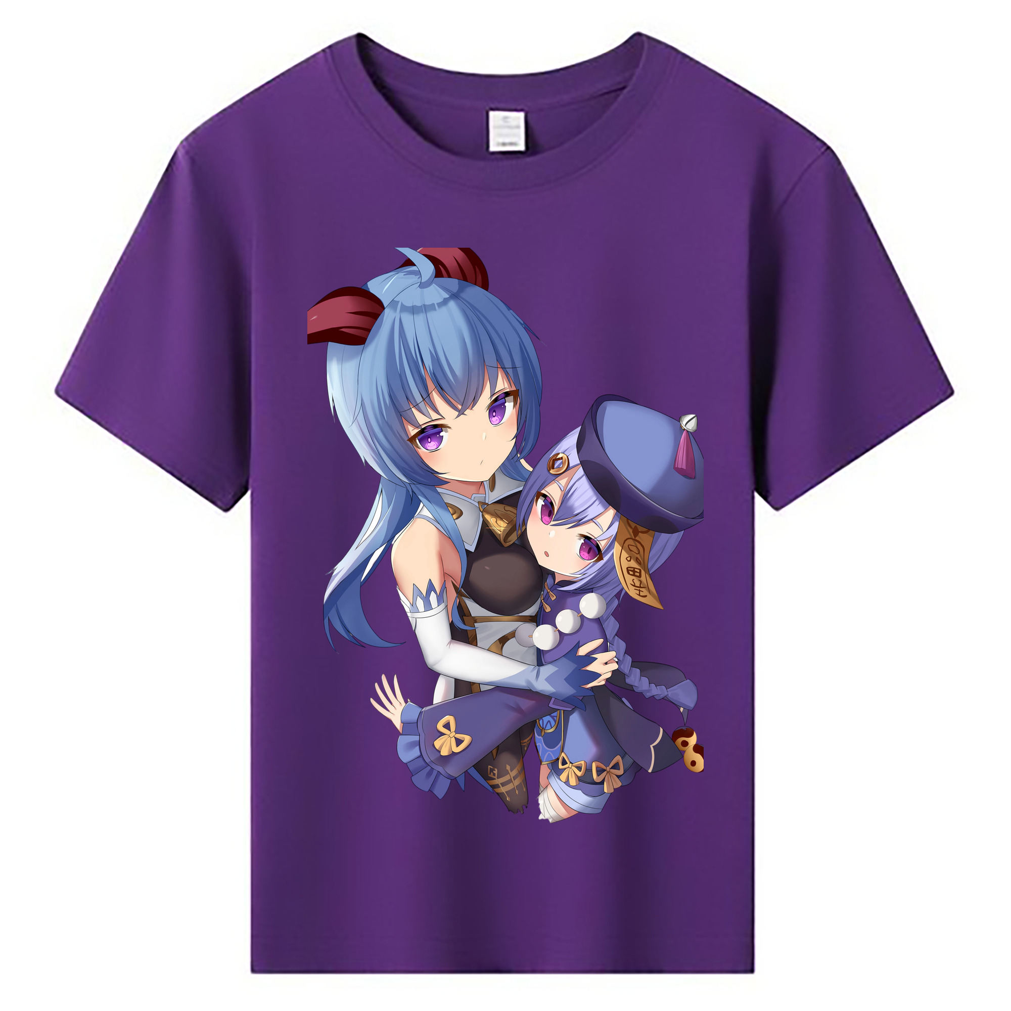 げんし神 甘雨 かんう genshin Ganyu 綿100％キッズTシャツ（フロントプリント）