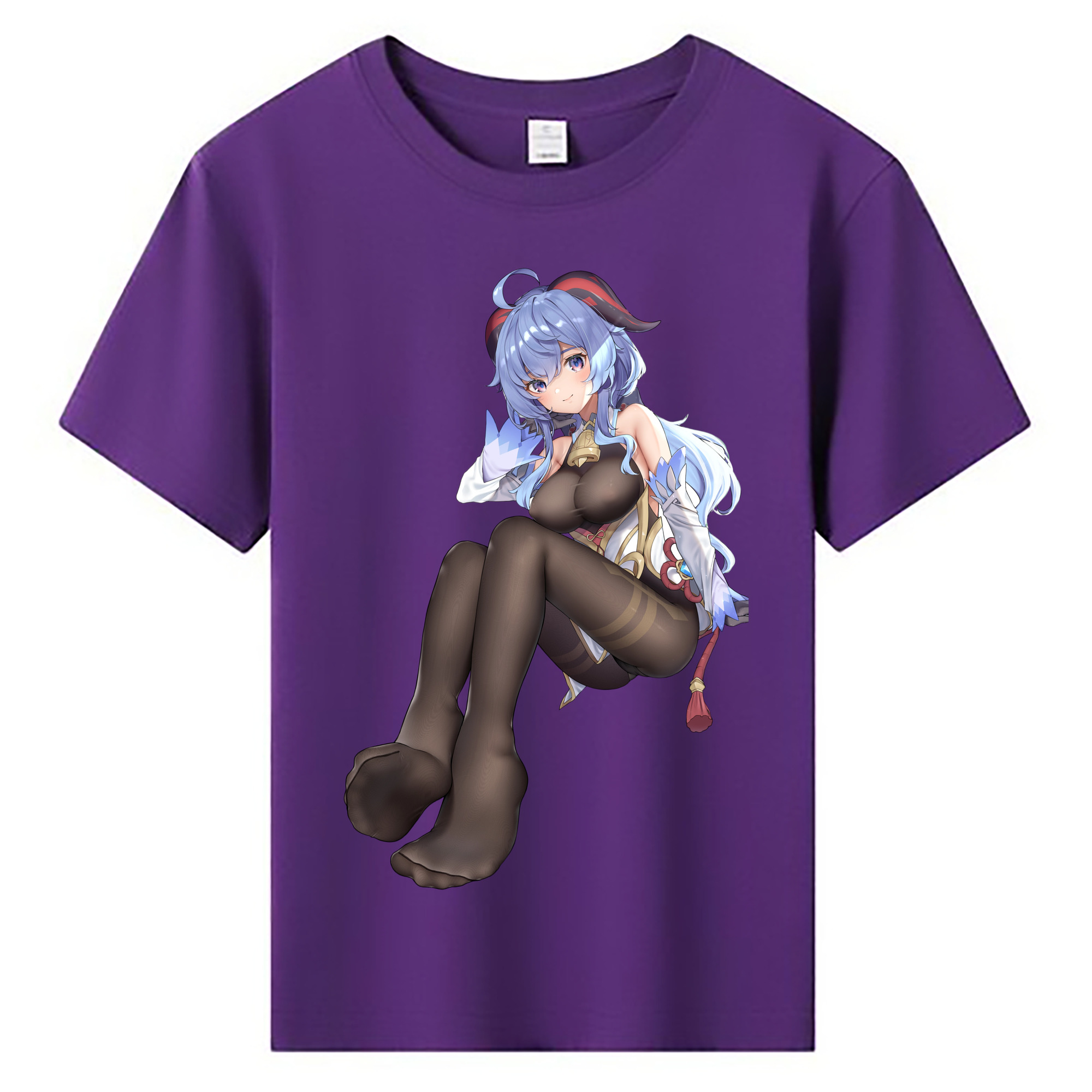 げんし神 甘雨 かんう genshin Ganyu 綿100％キッズTシャツ（フロントプリント）