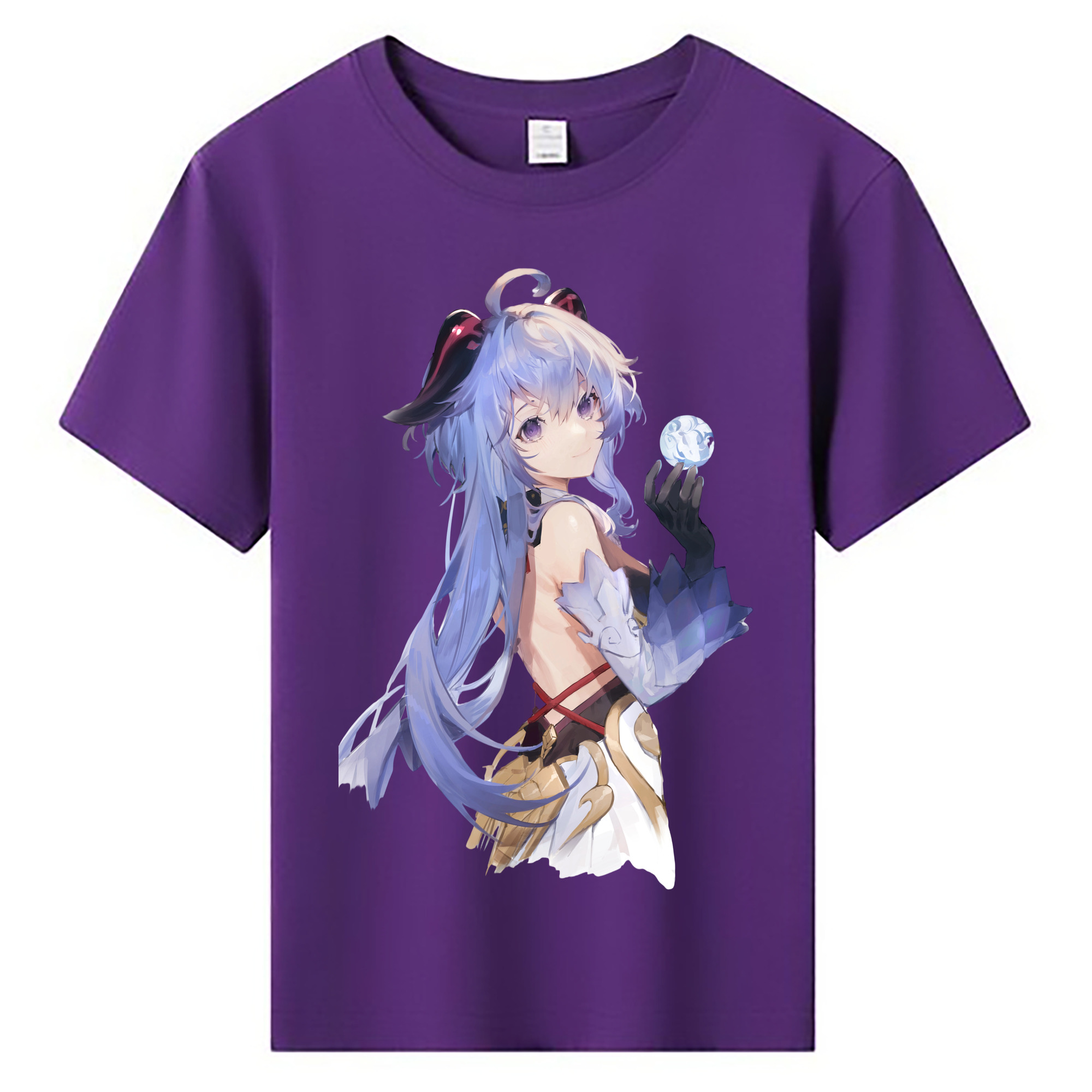 げんし神 甘雨 かんう genshin Ganyu 綿100％キッズTシャツ（フロントプリント）