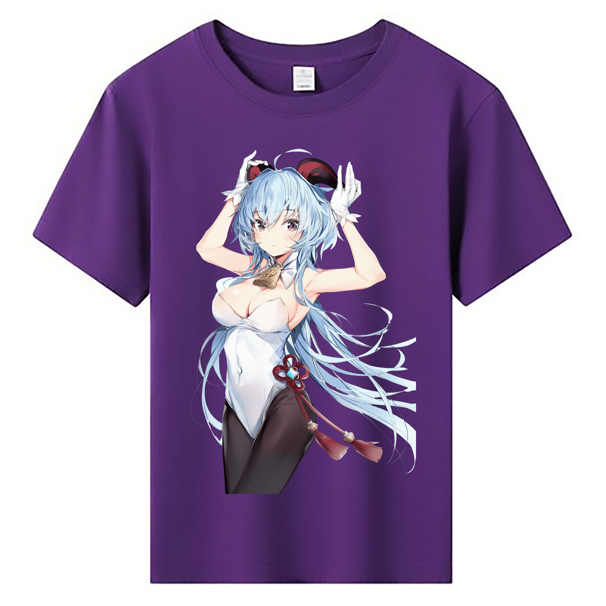げんし神 甘雨 かんう genshin Ganyu 綿100％キッズTシャツ（フロントプリント）