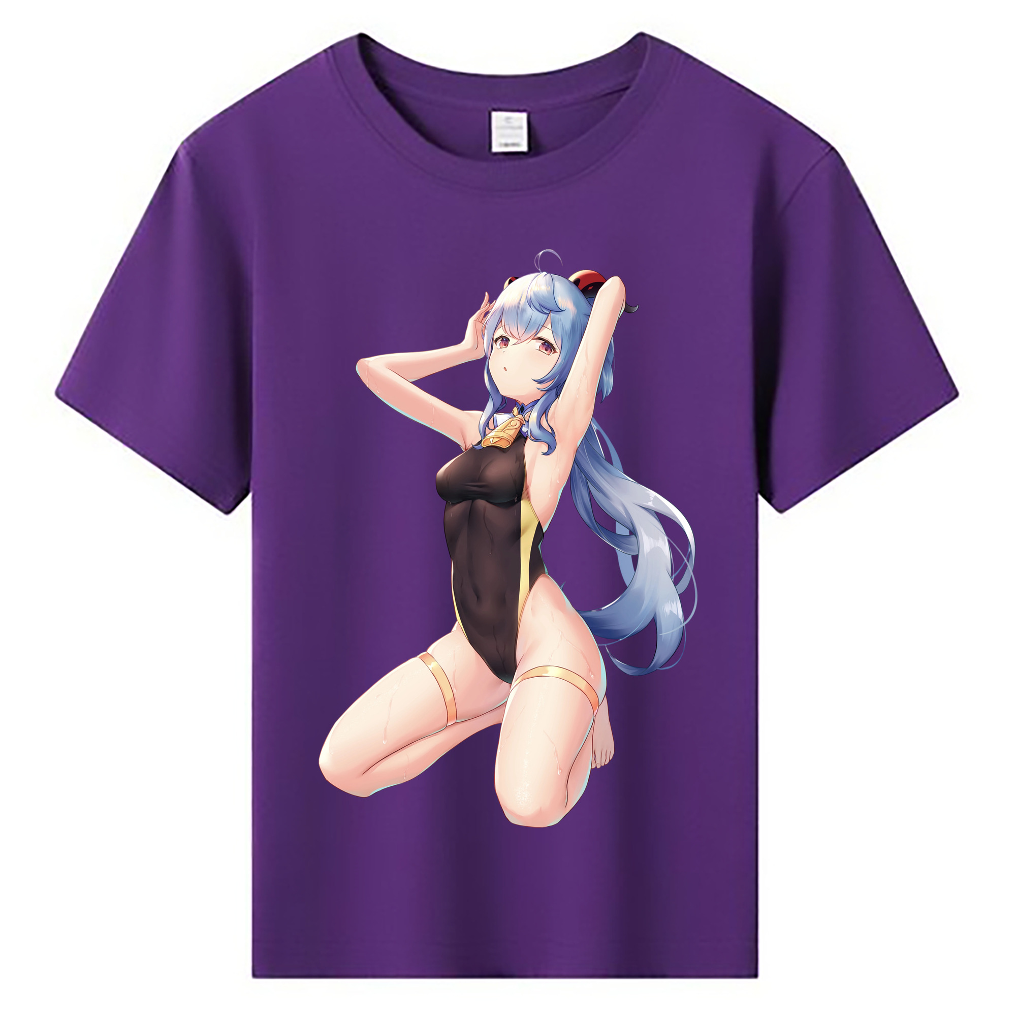 げんし神 甘雨 かんう genshin Ganyu 綿100％キッズTシャツ（フロントプリント）