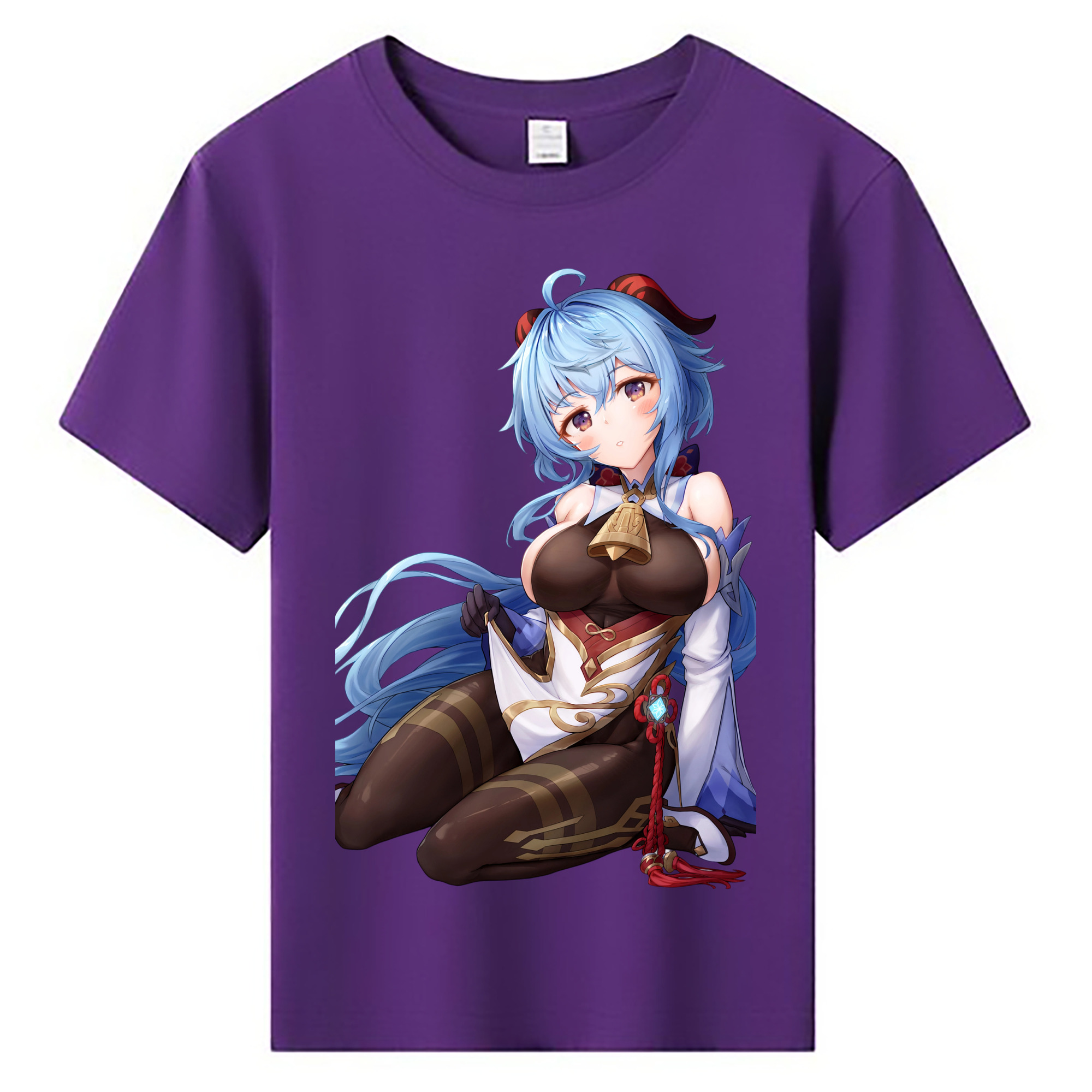げんし神 甘雨 かんう genshin Ganyu 綿100％キッズTシャツ（フロントプリント）