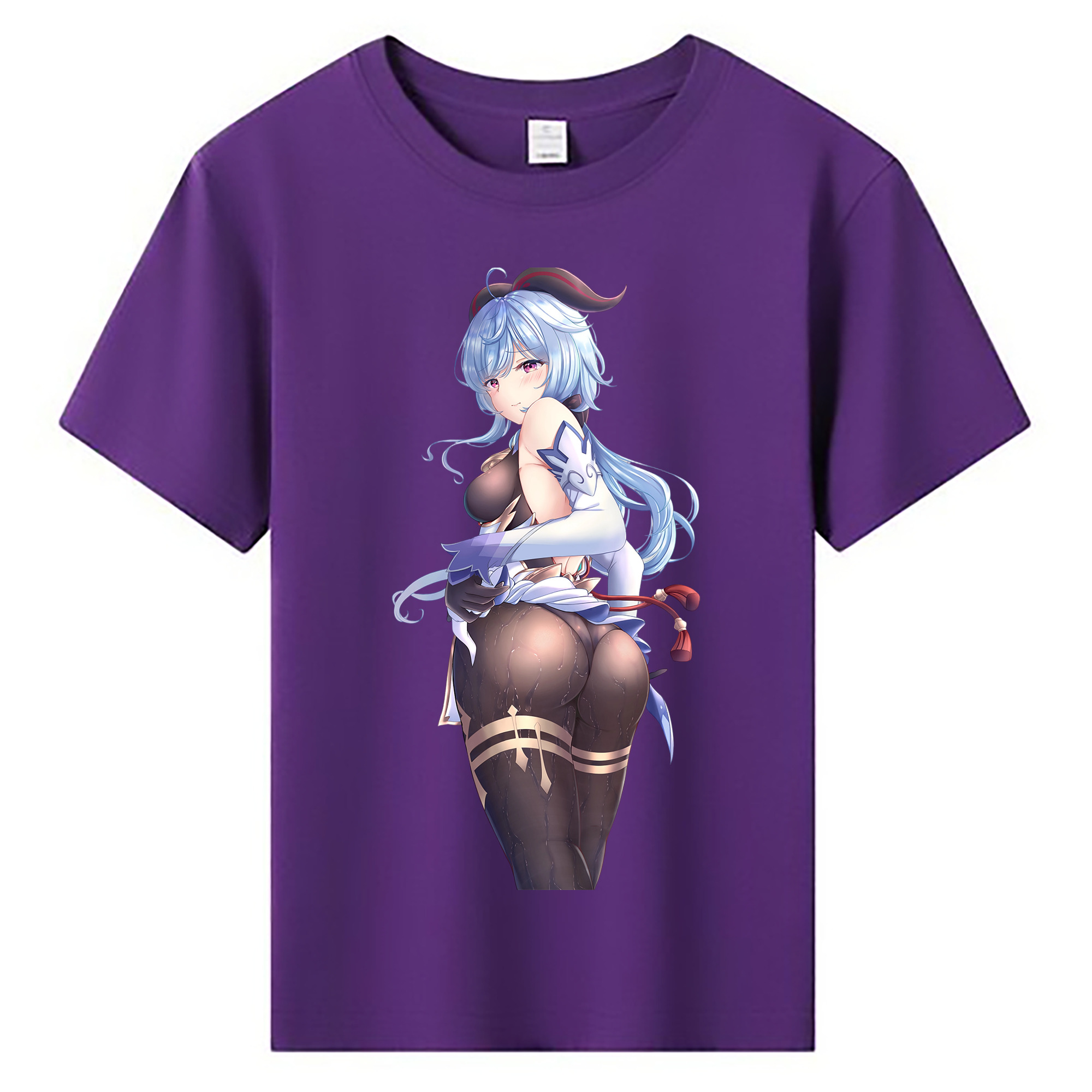 げんし神 甘雨 かんう genshin Ganyu 綿100％キッズTシャツ（フロントプリント）