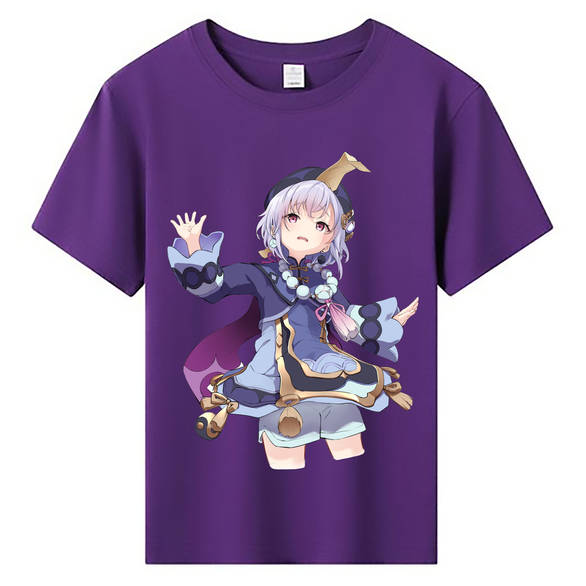 げんし神 七七 なな  genshin Nana 綿100％キッズTシャツ（フロントプリント）
