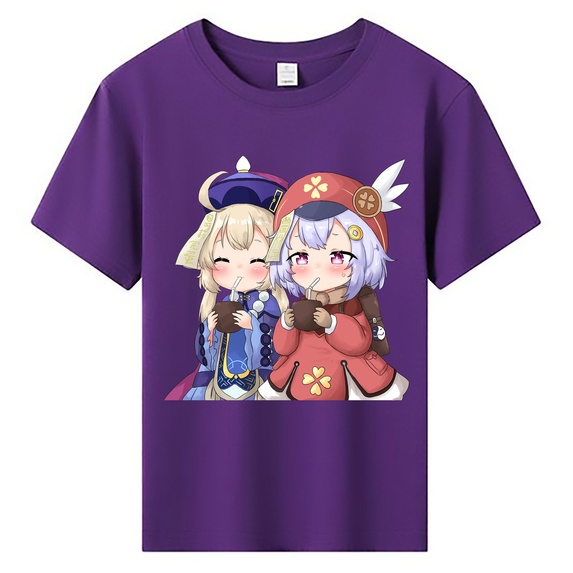 げんし神 七七 なな  genshin Nana 綿100％キッズTシャツ（フロントプリント）