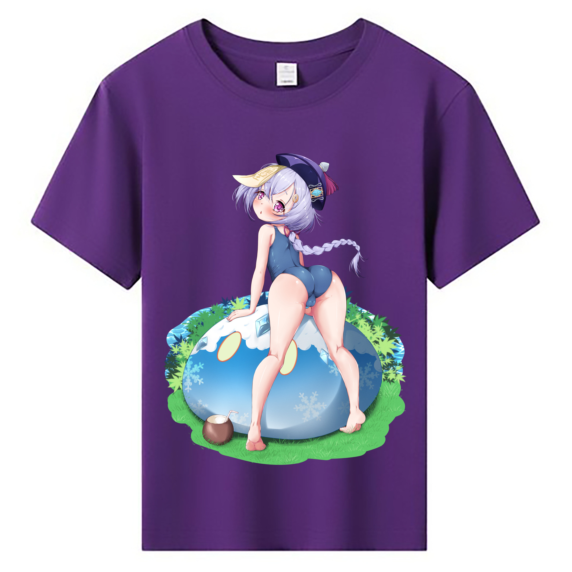 げんし神 七七 なな  genshin Nana 綿100％キッズTシャツ（フロントプリント）