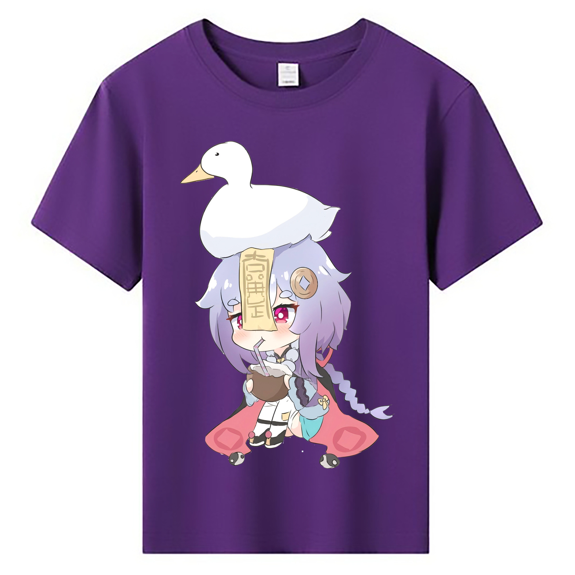 げんし神 七七 なな  genshin Nana 綿100％キッズTシャツ（フロントプリント）