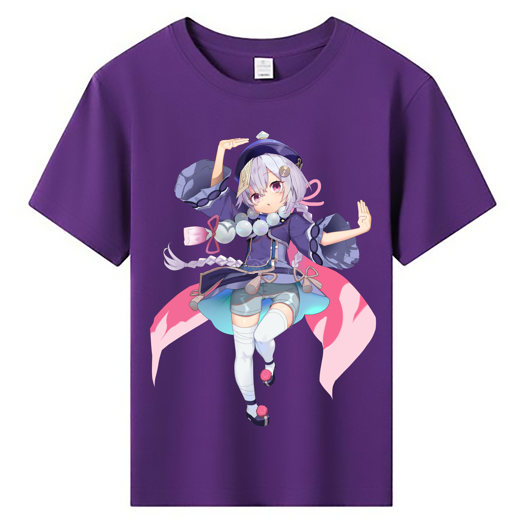 げんし神 七七 なな  genshin Nana 綿100％キッズTシャツ（フロントプリント）