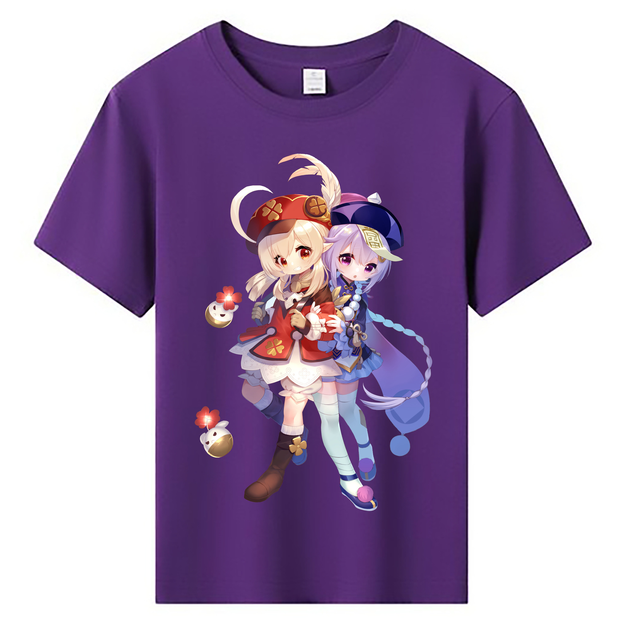 げんし神 七七 なな  genshin Nana 綿100％キッズTシャツ（フロントプリント）