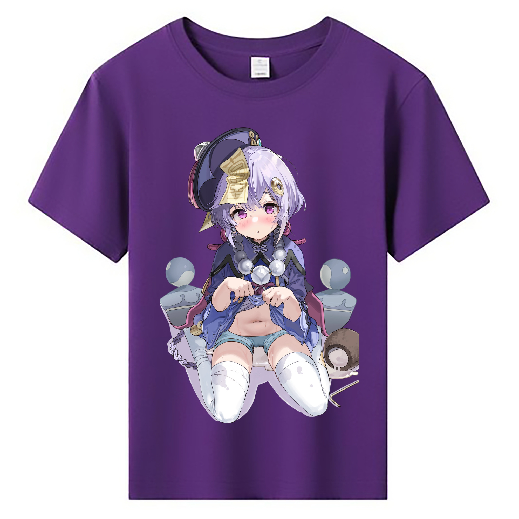 げんし神 七七 なな  genshin Nana 綿100％キッズTシャツ（フロントプリント）