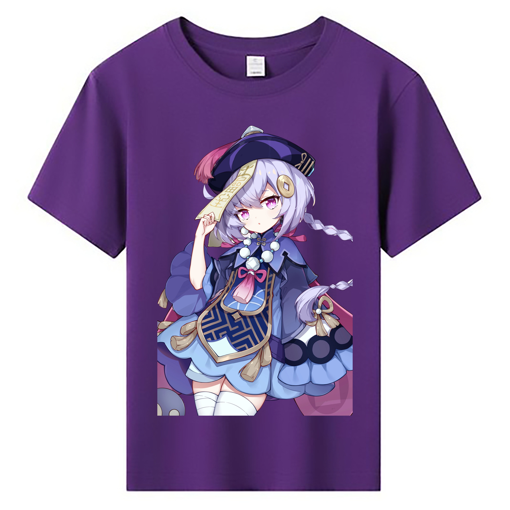 げんし神 七七 なな  genshin Nana 綿100％キッズTシャツ（フロントプリント）