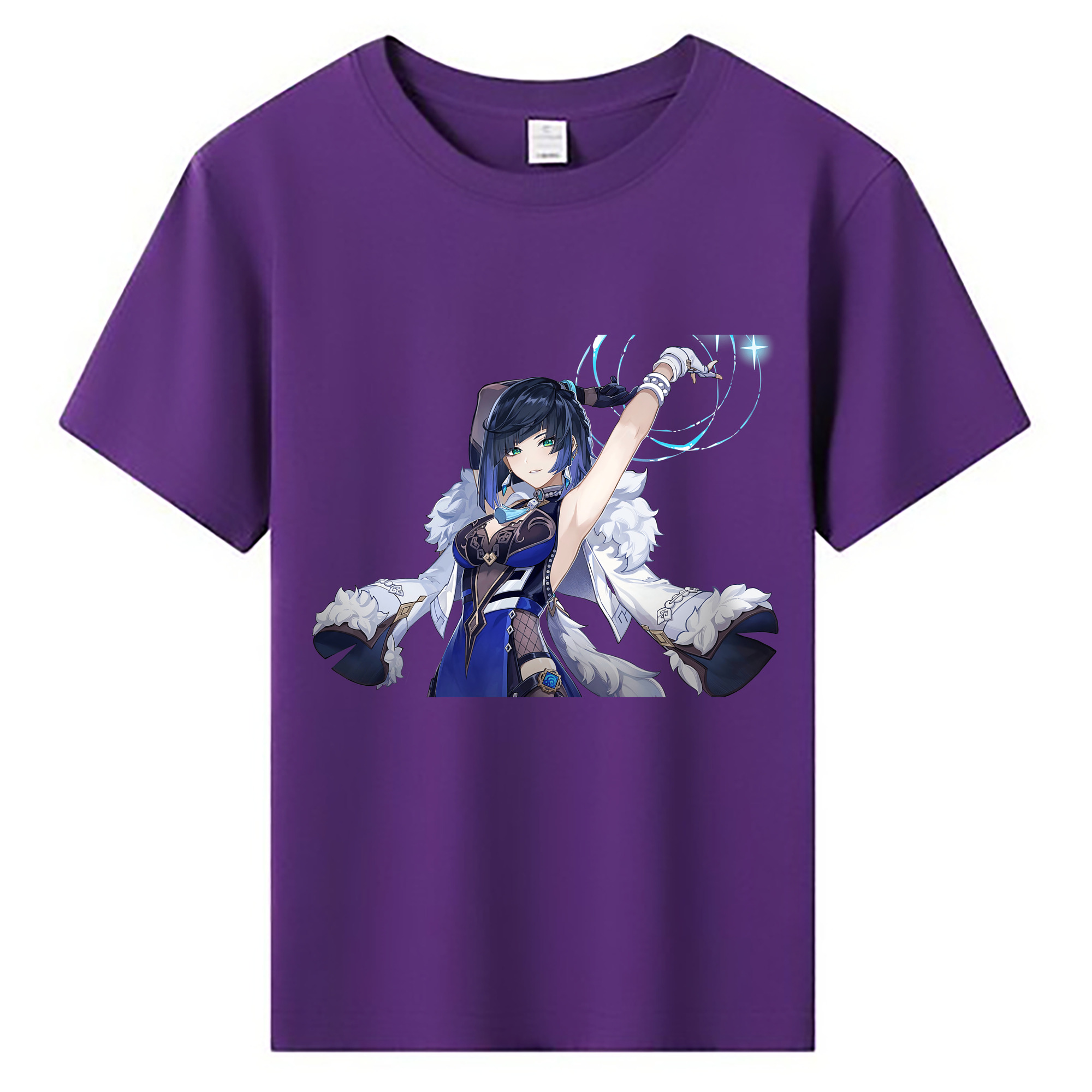 げんし神 夜兰 やらん genshin Yaran 綿100％キッズTシャツ（フロントプリント）
