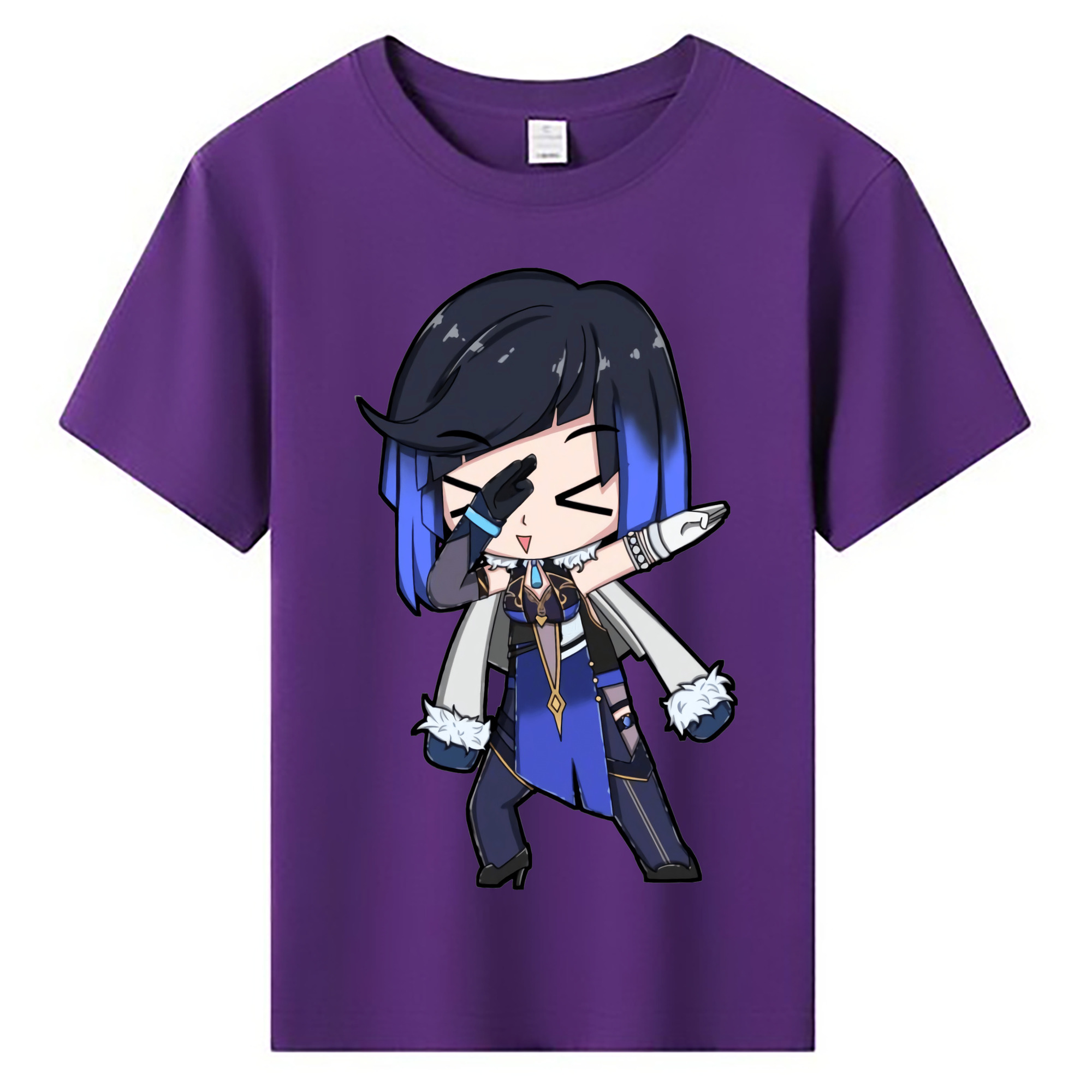 げんし神 夜兰 やらん genshin Yaran 綿100％キッズTシャツ（フロントプリント）