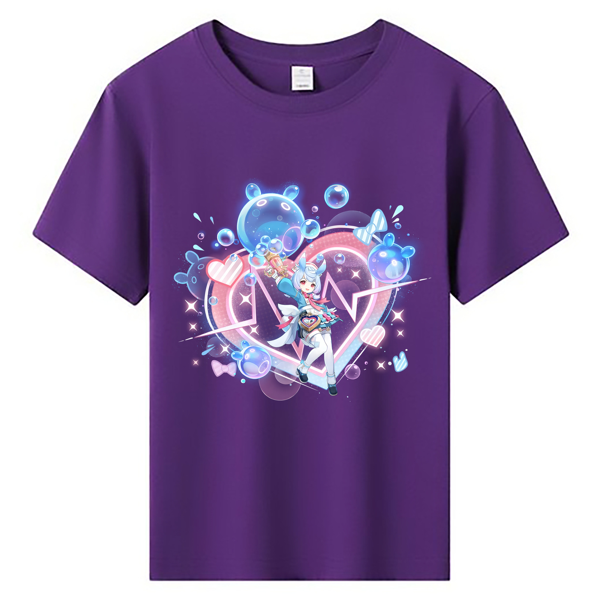 げんし神 シゲウィン genshin Shigewin 綿100％キッズTシャツ（フロントプリント）