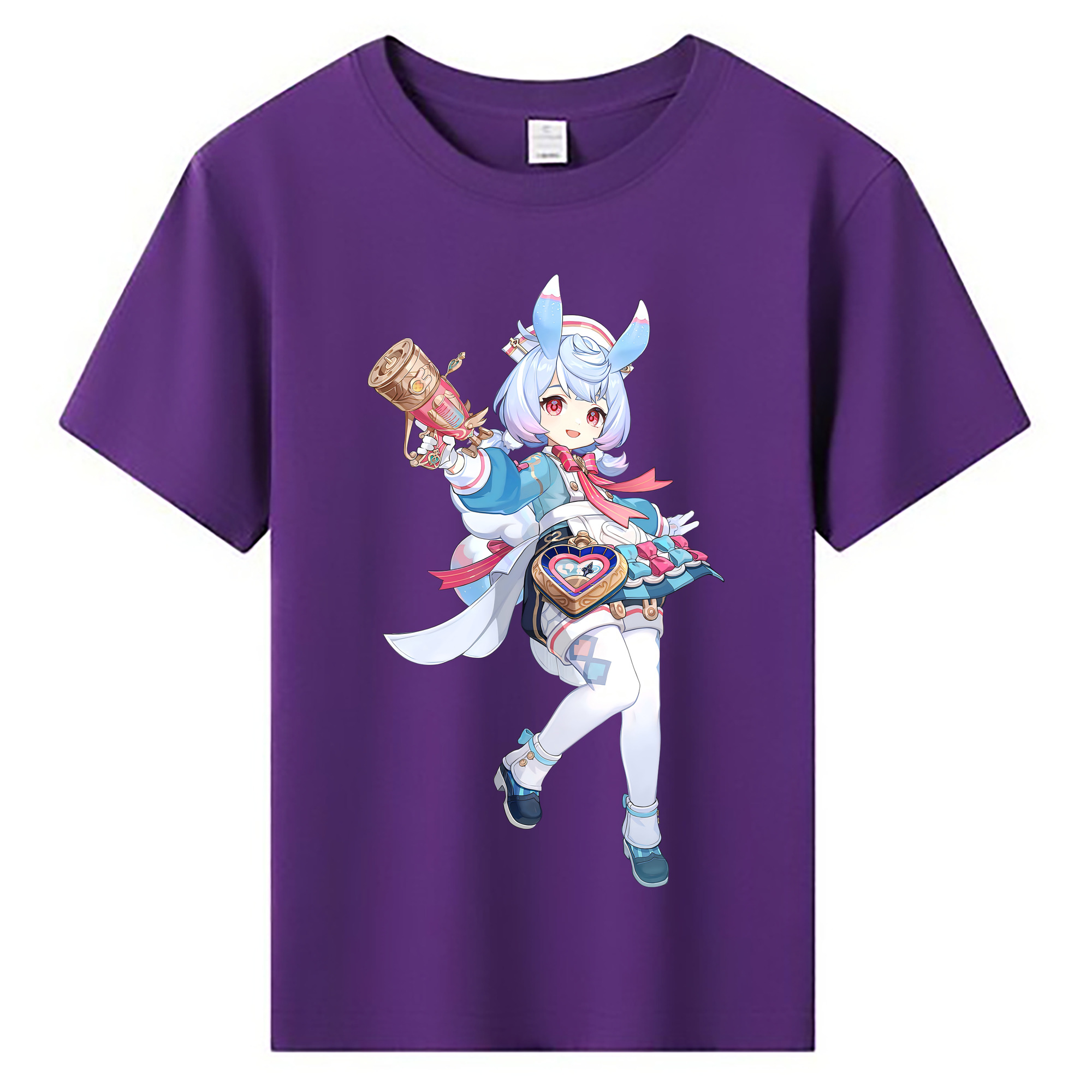げんし神 シゲウィン genshin Shigewin 綿100％キッズTシャツ（フロントプリント）