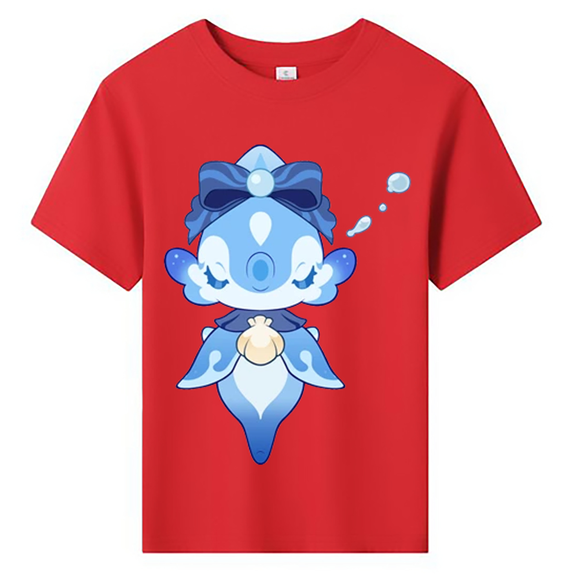 げんし神 フリーナ genshin Furina 綿100％キッズTシャツ（フロントプリント）