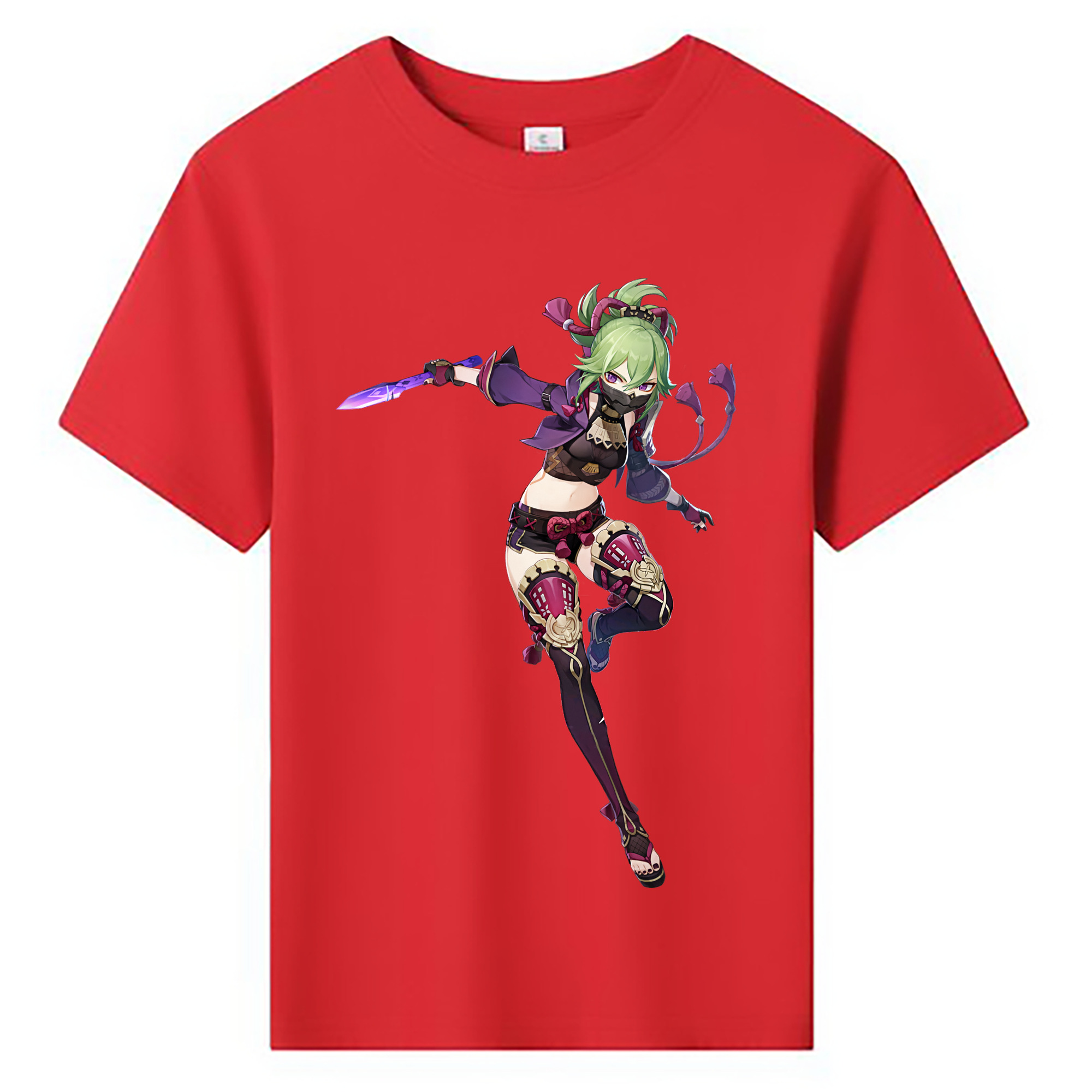 げんし神  久岐忍 くき しのぶ genshin Kuki Shinobu 綿100％キッズTシャツ（フロントプリント）
