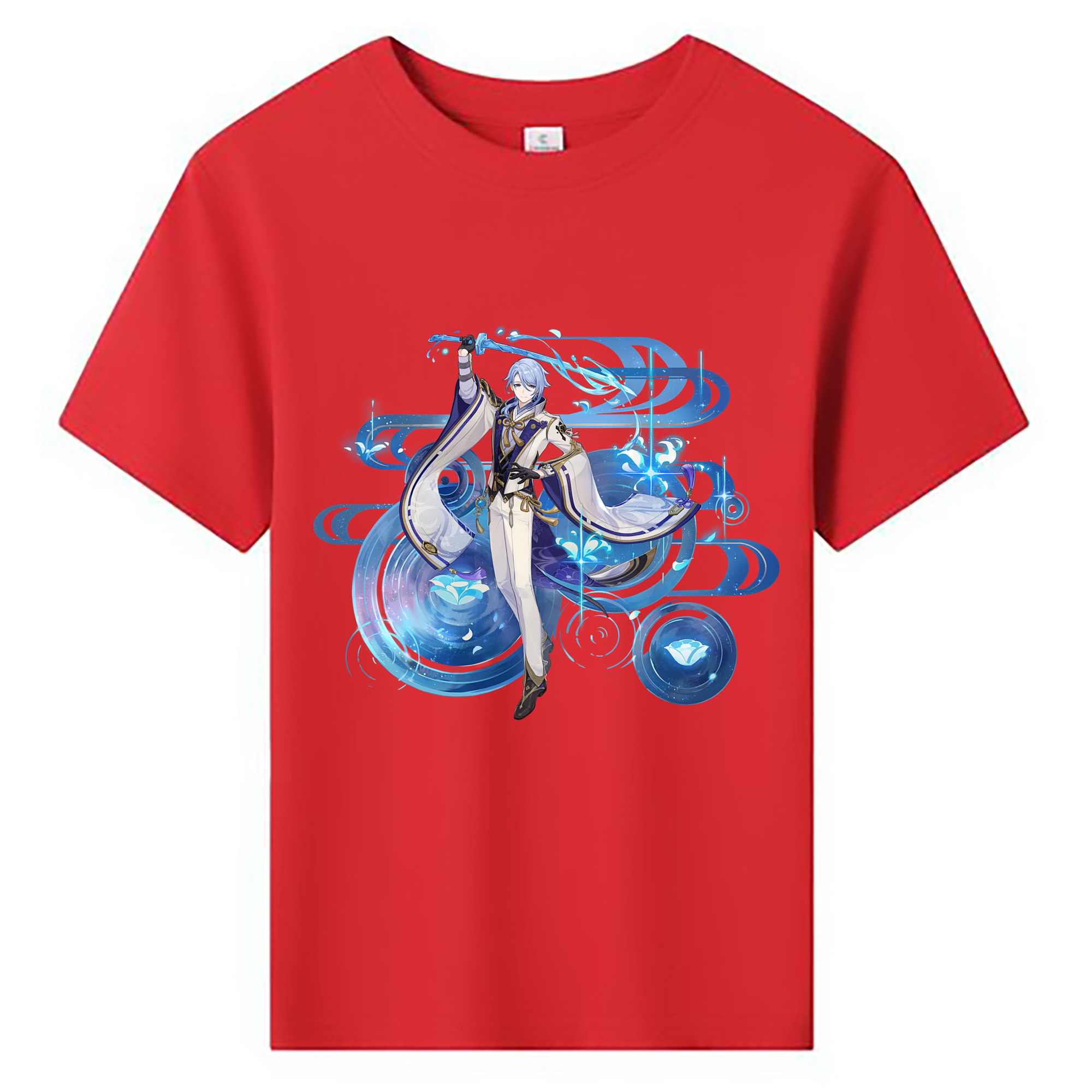 げんし神 神里綾人 かみさとあやと genshin Kamisato Ayato 綿100％キッズTシャツ（フロントプリント）