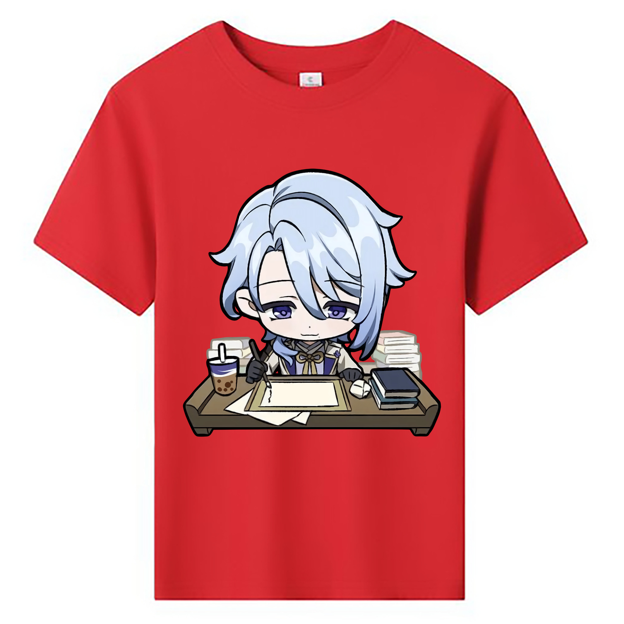 げんし神 神里綾人 かみさとあやと genshin Kamisato Ayato 綿100％キッズTシャツ（フロントプリント）