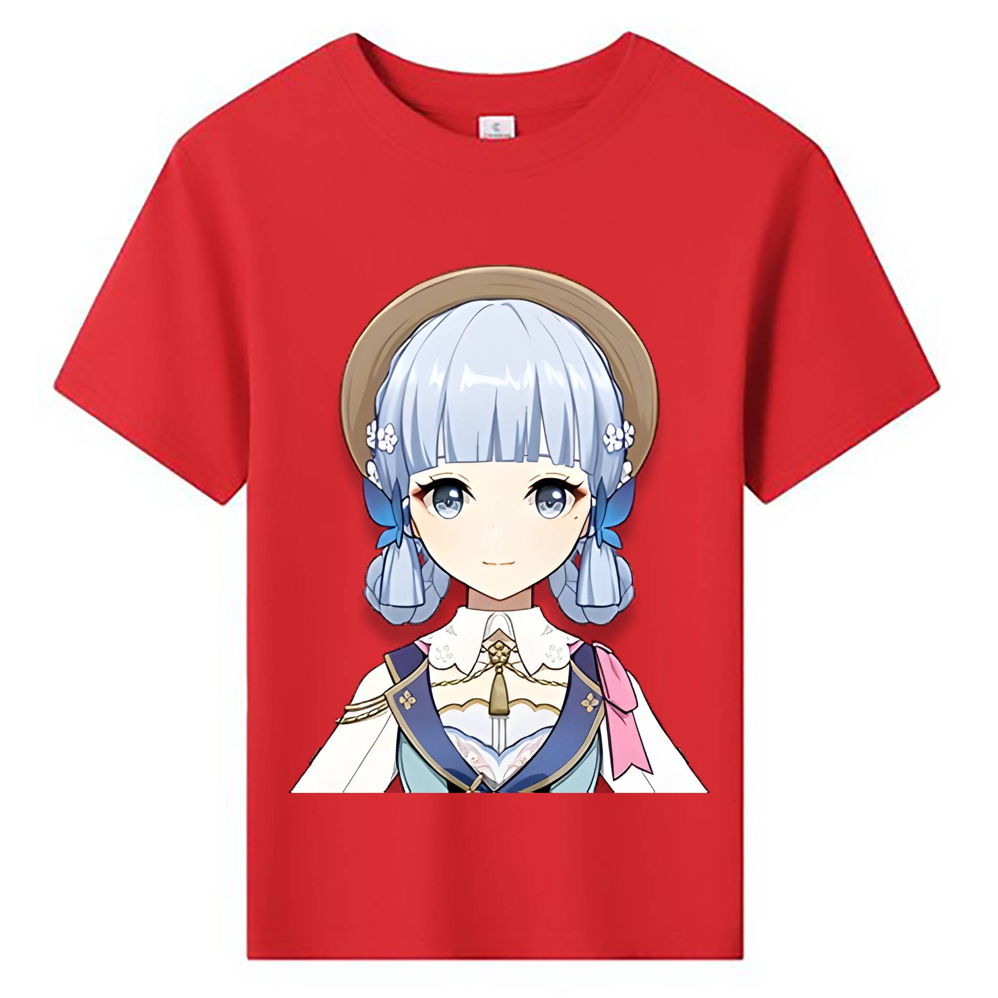 げんし神 神里綾華 神宮寺レン genshin Kamimiya Ren 綿100％キッズTシャツ（フロントプリント）