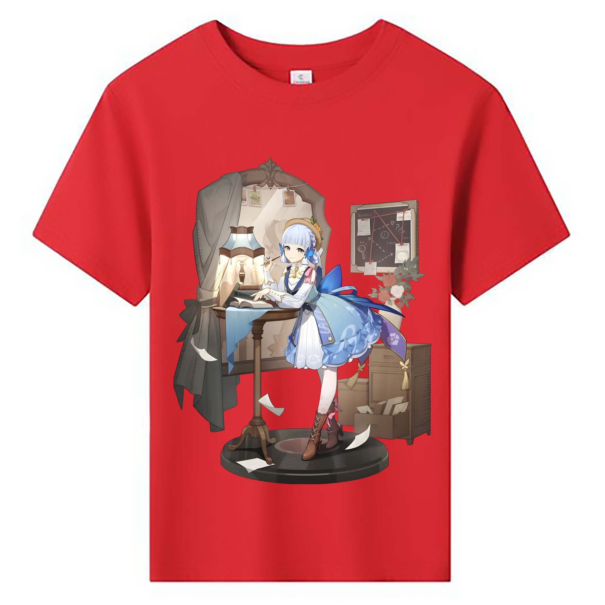 げんし神 神里綾華 神宮寺レン genshin Kamimiya Ren 綿100％キッズTシャツ（フロントプリント）