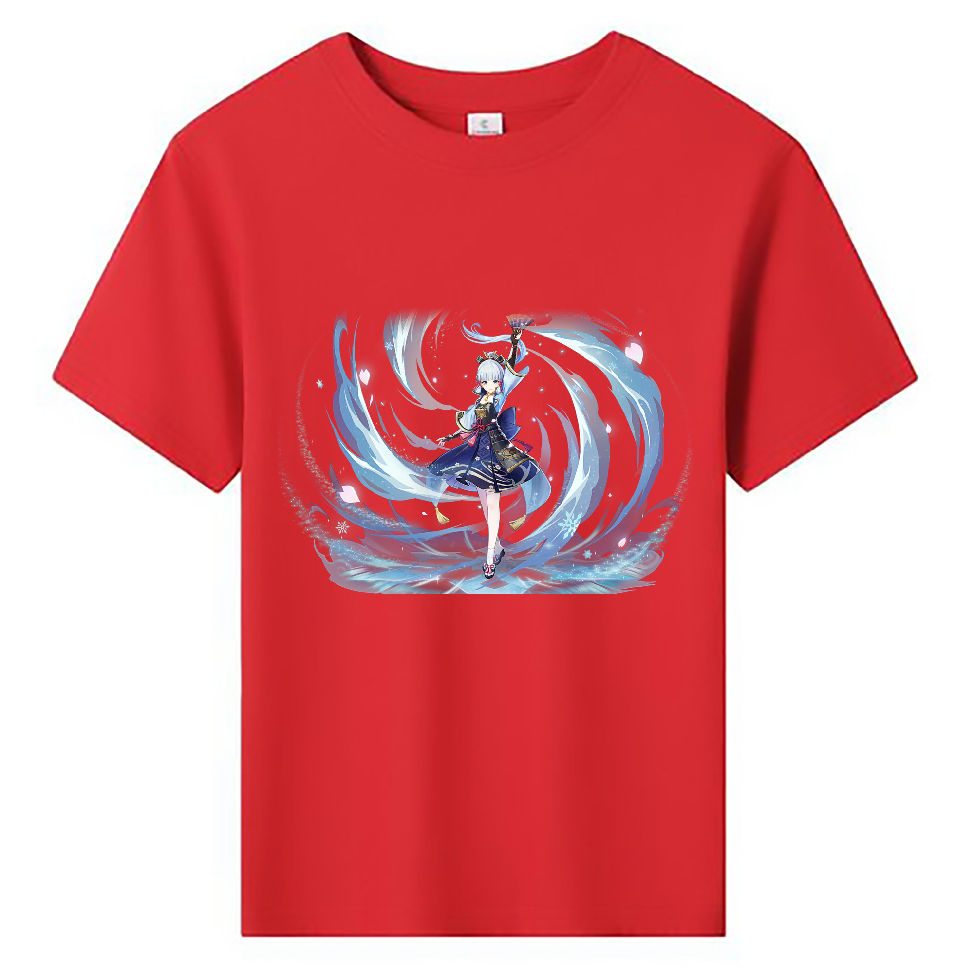 げんし神 神里綾華 神宮寺レン genshin Kamimiya Ren 綿100％キッズTシャツ（フロントプリント）